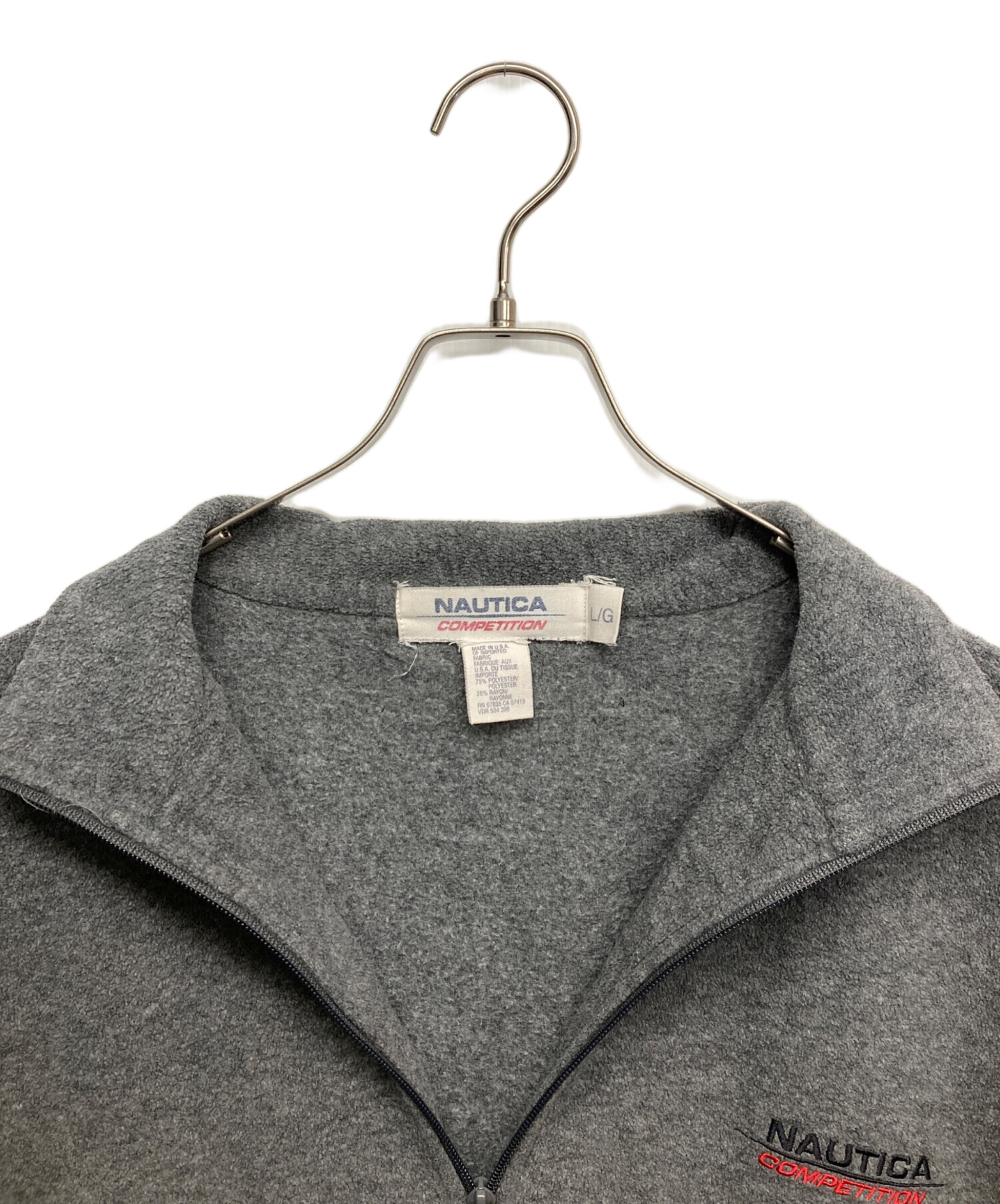 中古・古着通販】NAUTICA (ノーティカ) ハーフジップスウェット グレー 