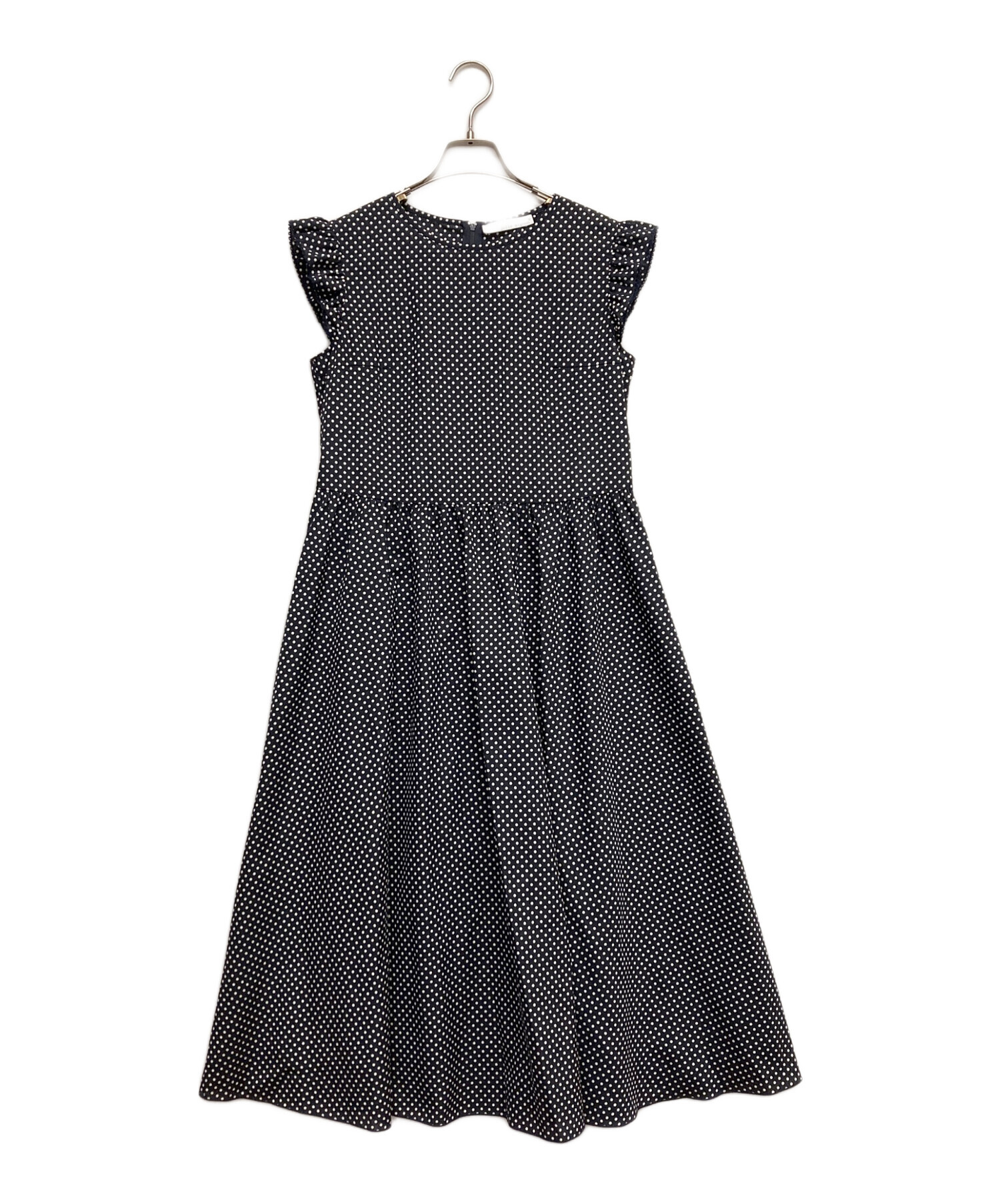 専用！未使用タグ＊jolie mignon　ドット ノースリーブワンピース 中古・古着通販】jolie mignon (ジョリ―ミニョン) ドットフリル
