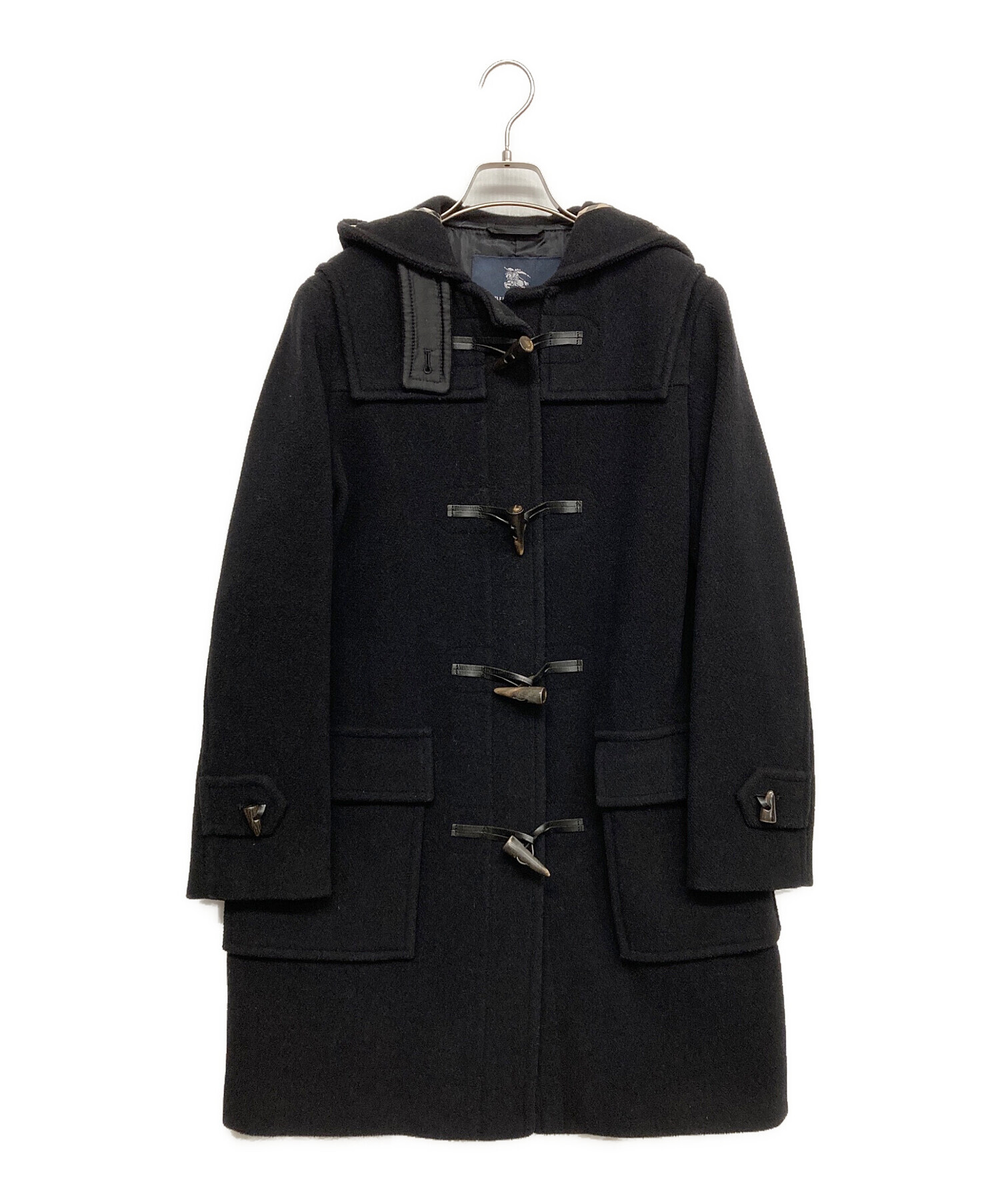 【美品】バーバリー ロンドン ダッフルコート ブラック 黒 サイズ40 中古・古着通販】BURBERRY LONDON (バーバリーロンドン) ダッフル