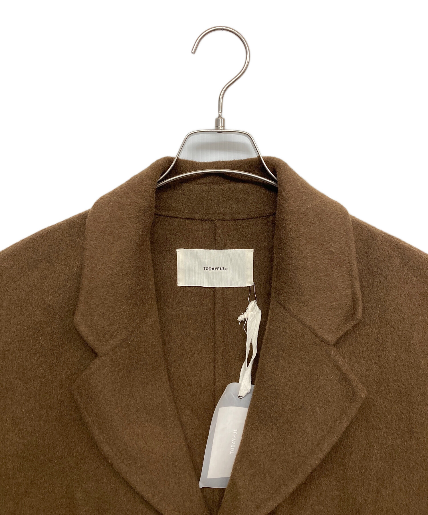 todayful wool over coat 36 ブラウン 中古・古着通販】TODAYFUL (トゥデイフル) Wool Over Coat ブラウン