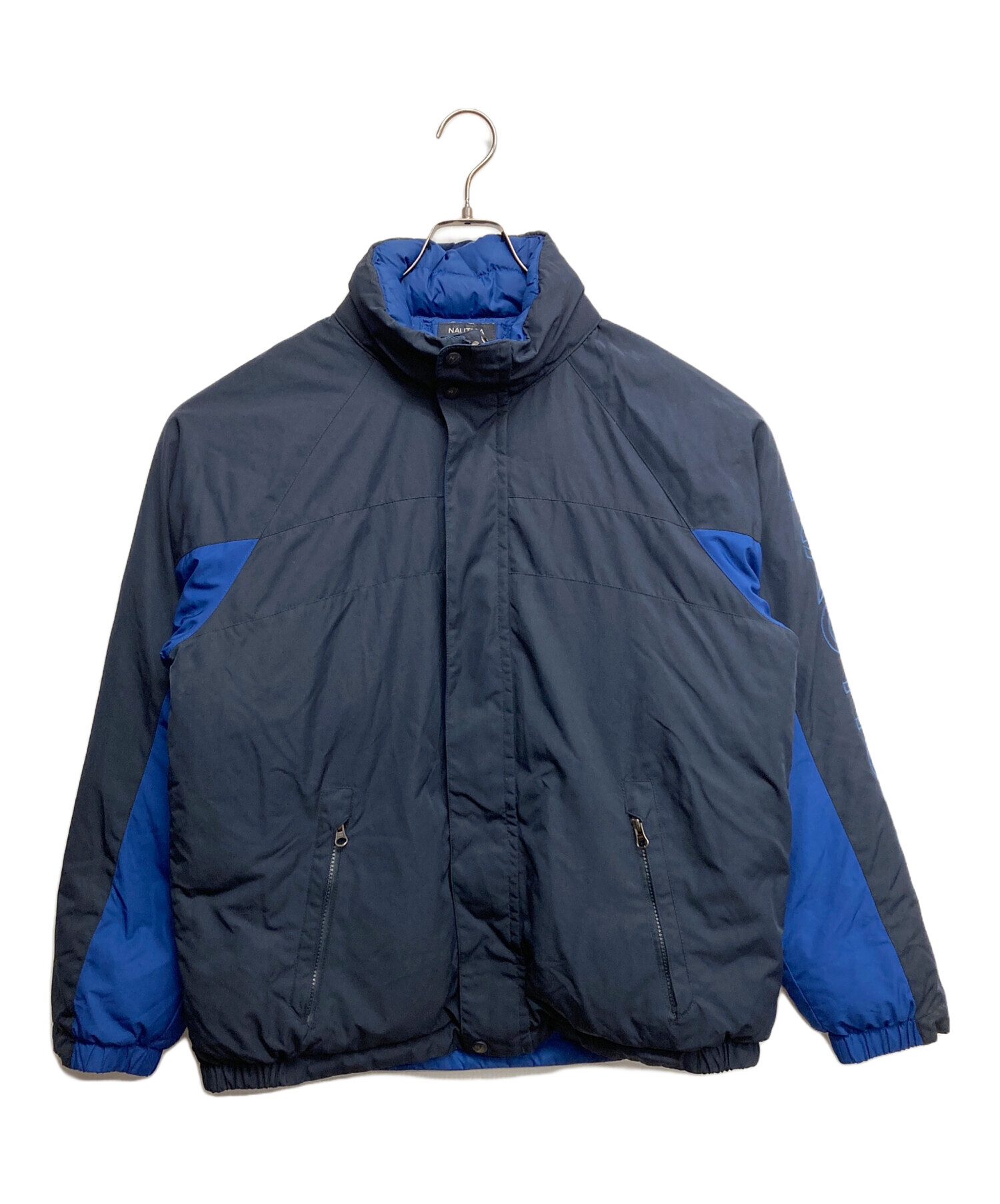 NAUTICAダウンジャケット　navy 中古・古着通販】NAUTICA (ノーティカ) ダウンジャケット ネイビー