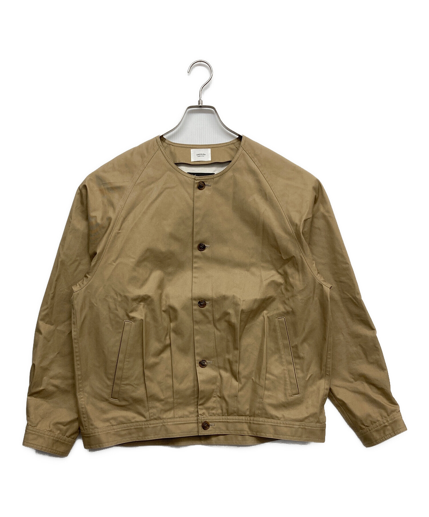 中古・古着通販】UNFOLK (アンフォーク) Ventile gabardine nocollar