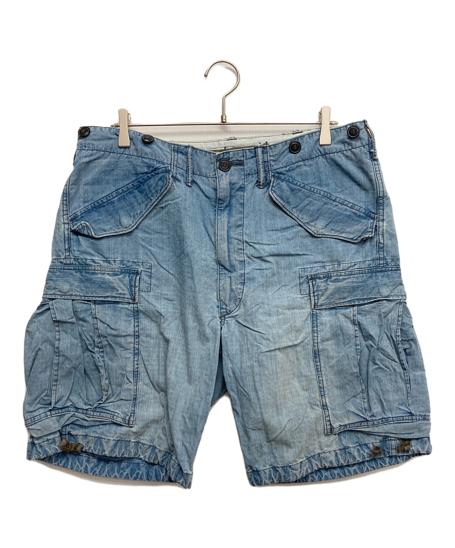 RRL RALPH LAUREN 【USED】 ハーフパンツ ★ 初期 三つ星 中古・古着通販】RRL (ダブルアールエル) ハーフパンツ ブルー サイズ