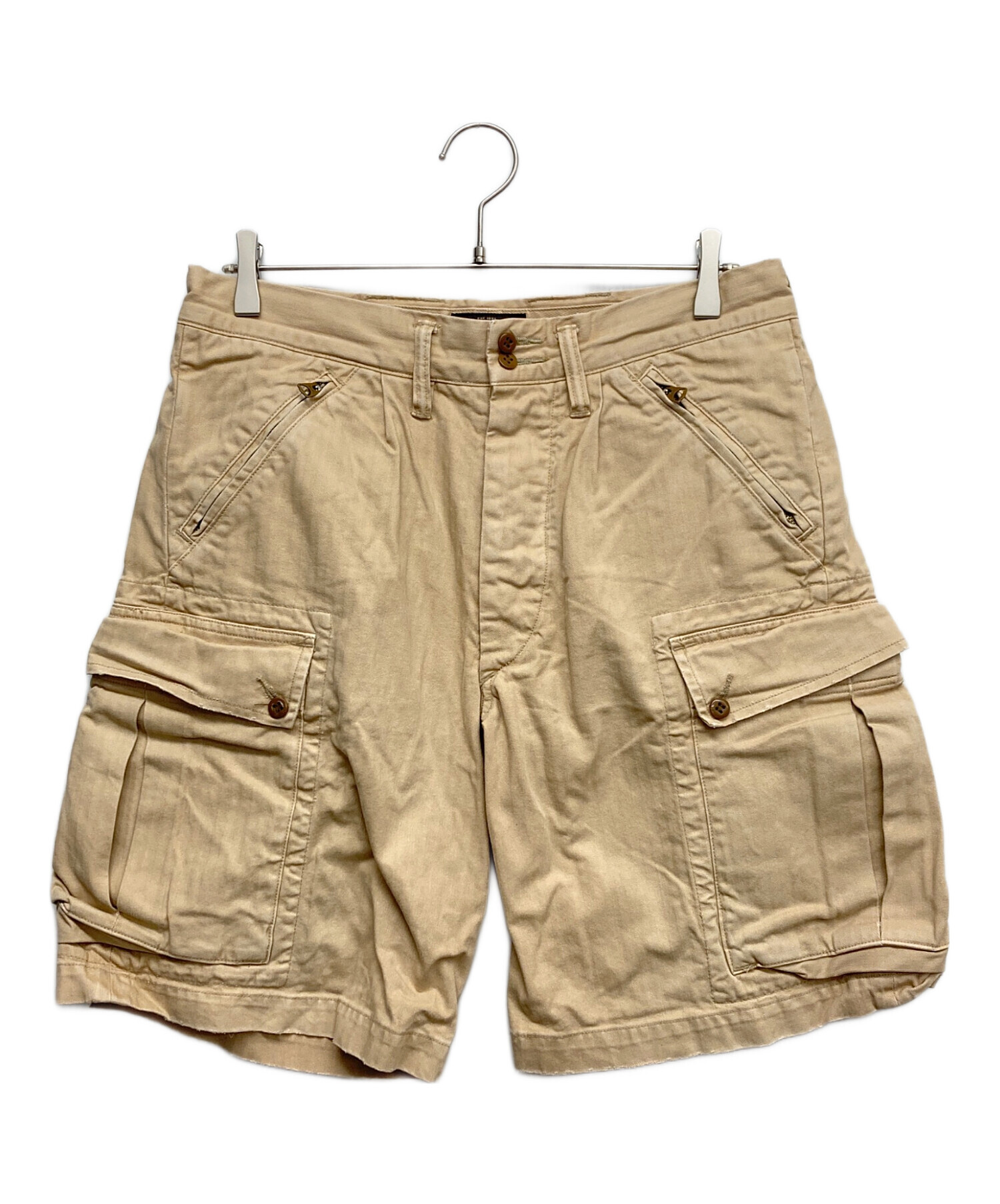 中古・古着通販】RRL (ダブルアールエル) カーゴハーフパンツ ベージュ