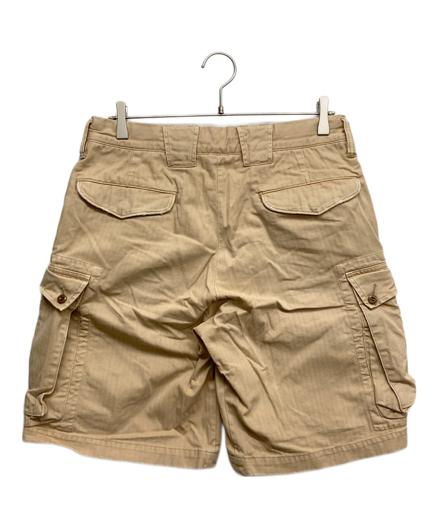 中古・古着通販】RRL (ダブルアールエル) カーゴハーフパンツ ベージュ 中古・古着通販】RRL (ダブルアールエル) カーゴハーフパンツ ベージュ