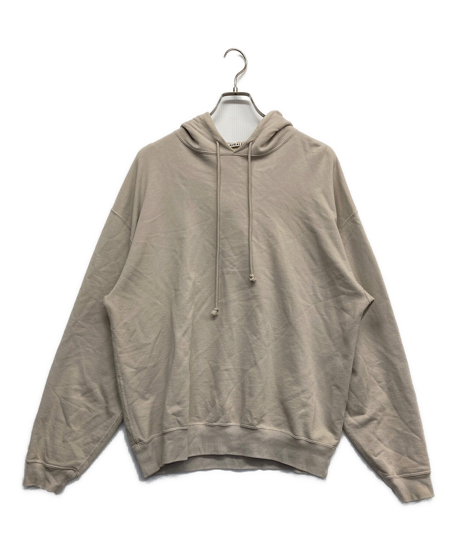 美品✨オーラリー SUPER SOFT SWEAT BIG P/O 1 ベージュ 中古・古着通販】AURALEE (オーラリー) SUPER SOFT SWEAT BIG P O
