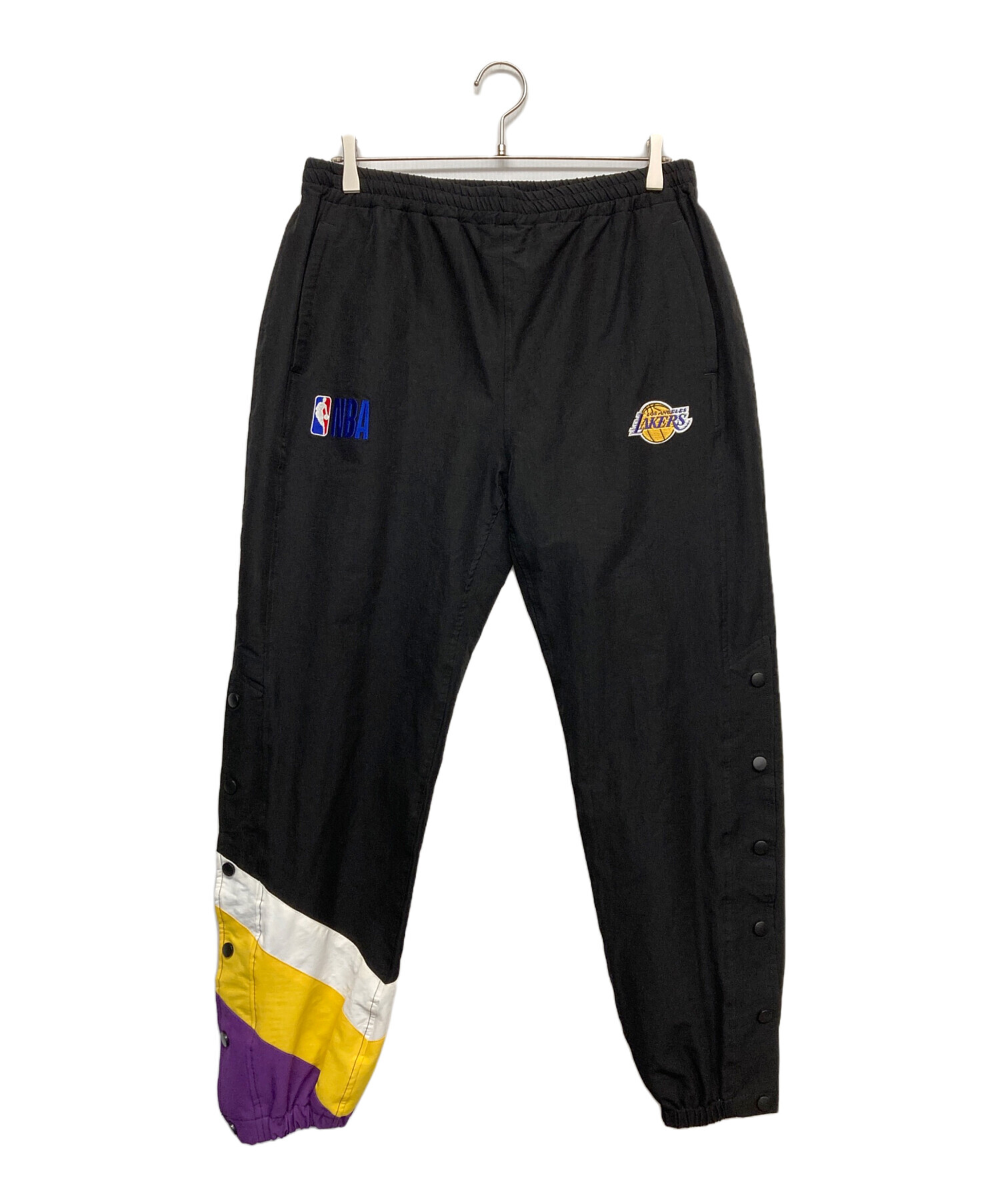 中古・古着通販】NBA (エヌビーエー) Nylon signature pants ブラック