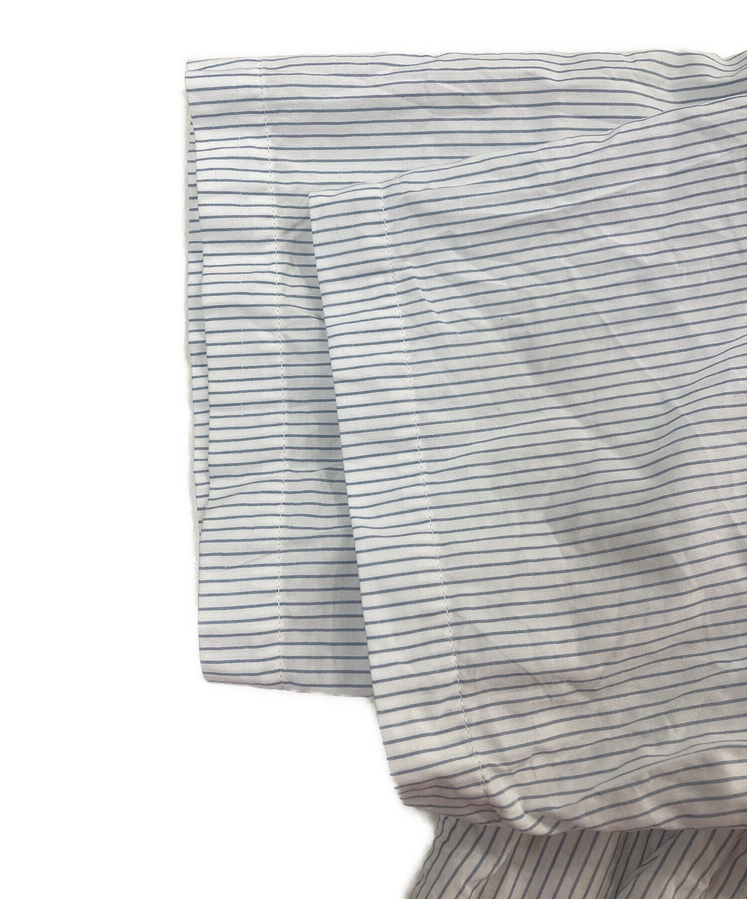 中古・古着通販】ami (アミ) ロゴ半袖シャツ ブルー サイズ:XS