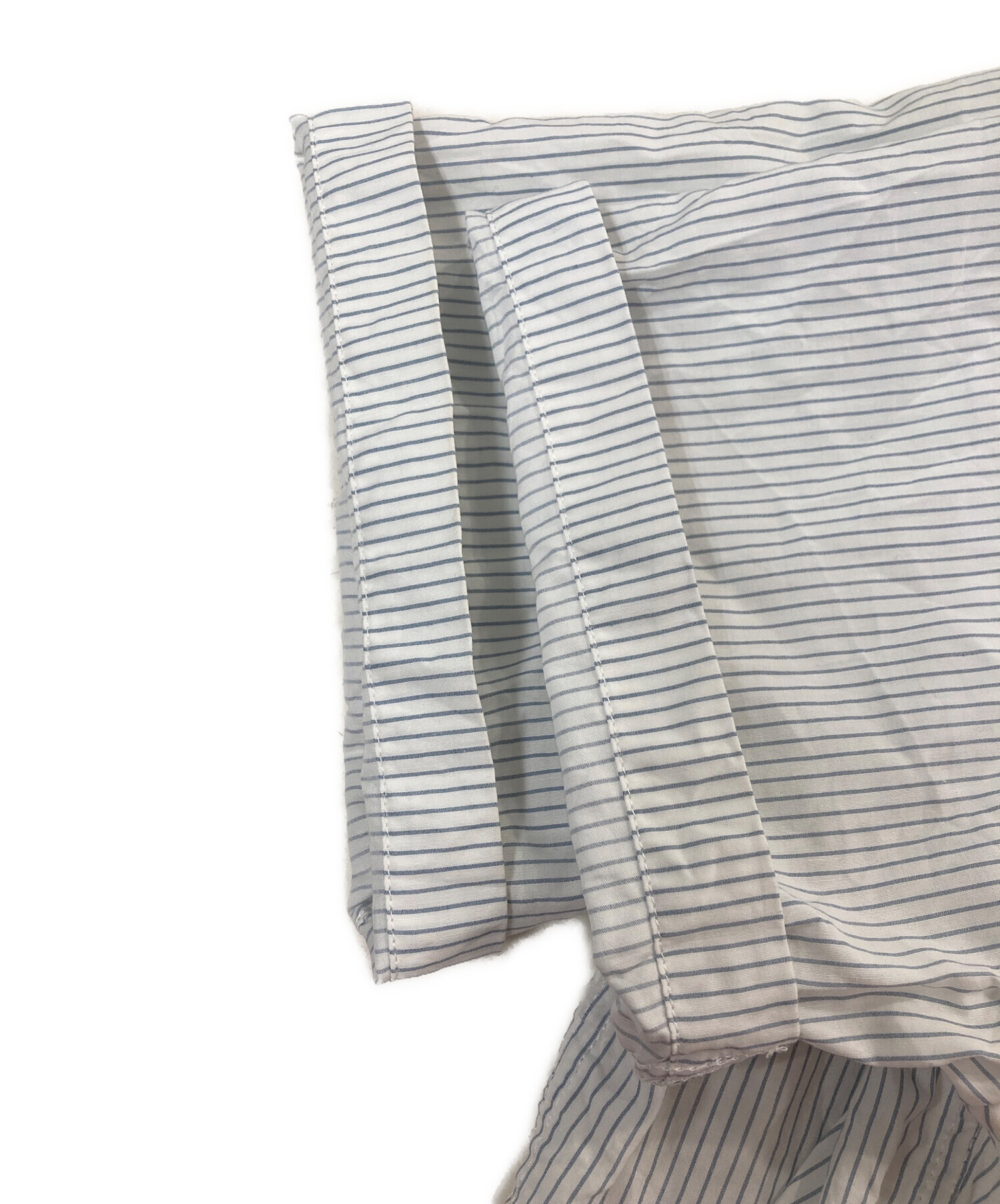 中古・古着通販】ami (アミ) ロゴ半袖シャツ ブルー サイズ:XS