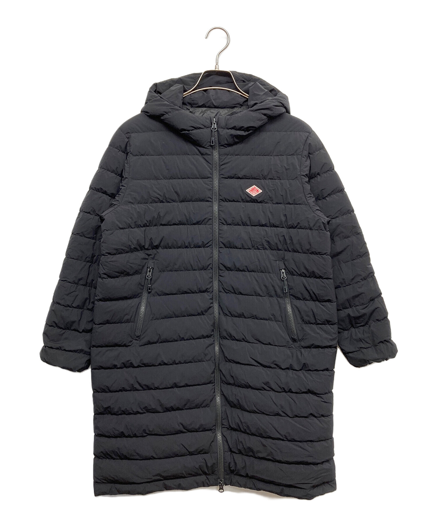 中古・古着通販】DANTON (ダントン) MIDDLE DOWN HOODED COAT ブラック 