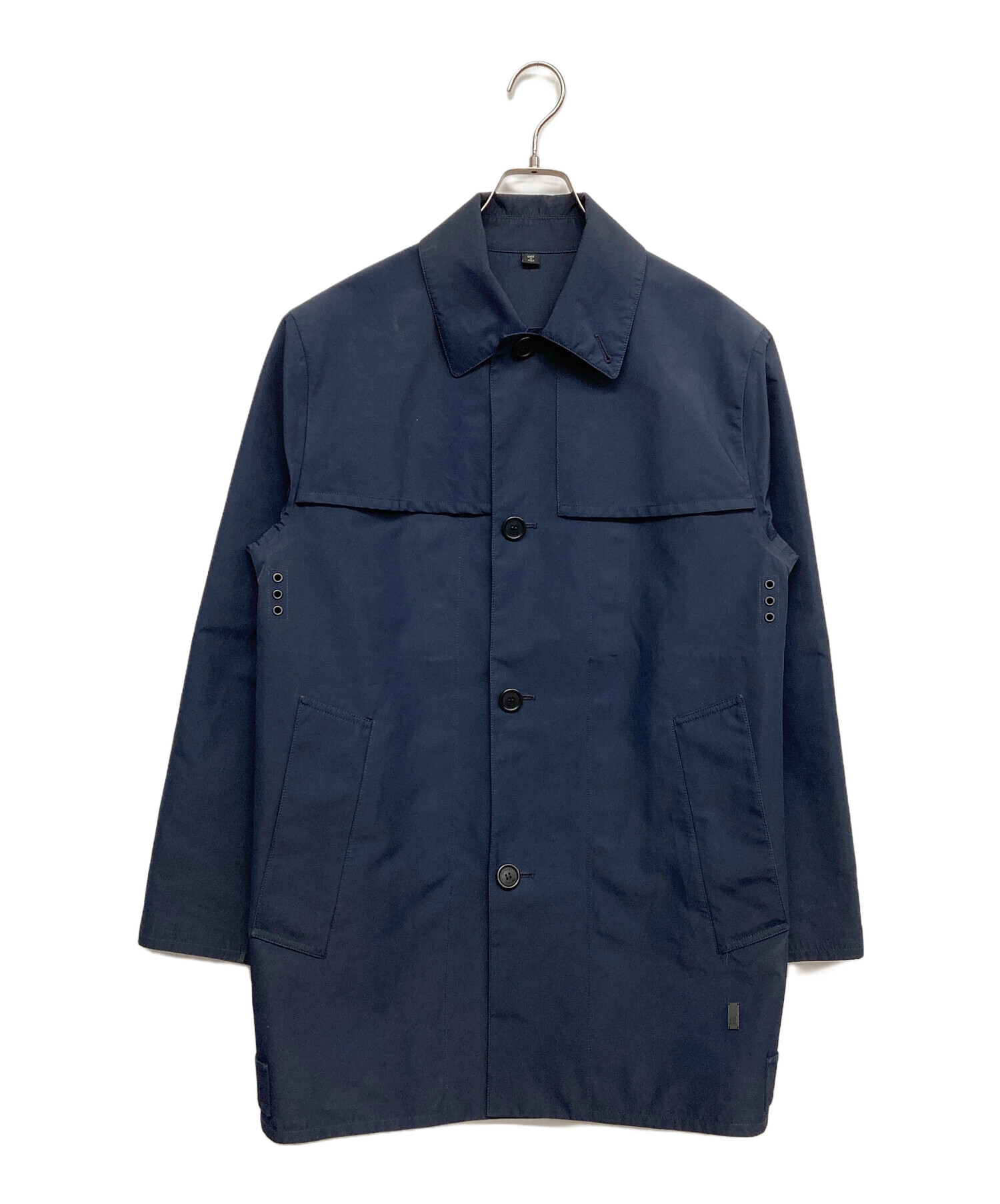 中古・古着通販】dunhill (ダンヒル) ステンカラーコート ネイビー