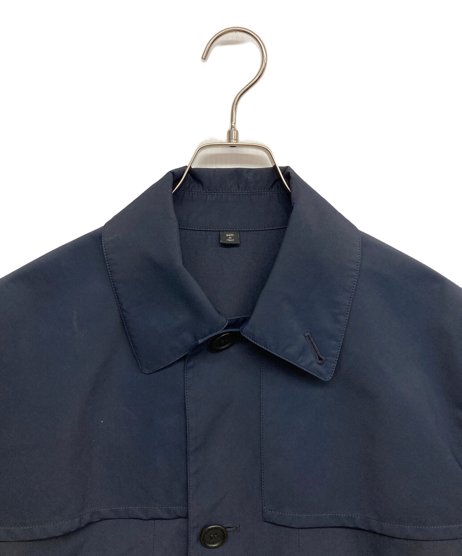 中古・古着通販】dunhill (ダンヒル) ステンカラーコート ネイビー