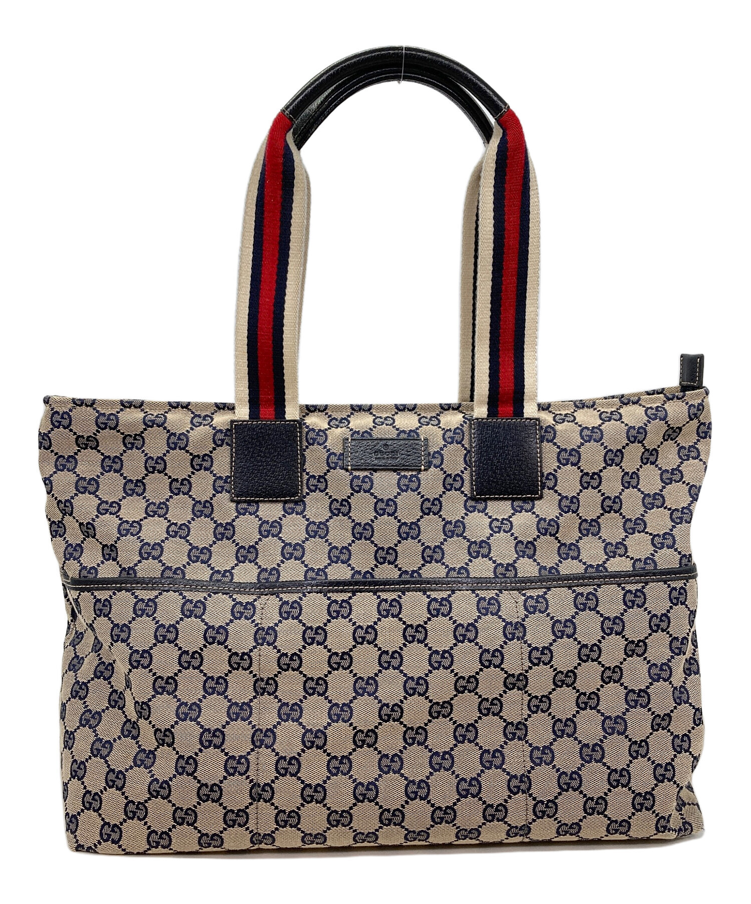 仕*ん様 GUCCI ✨良品✨ トートバッグ マザーズバッグ キャンバス レザー 中古・古着通販】GUCCI (グッチ) GGマザーズトートバッグ ブラウン