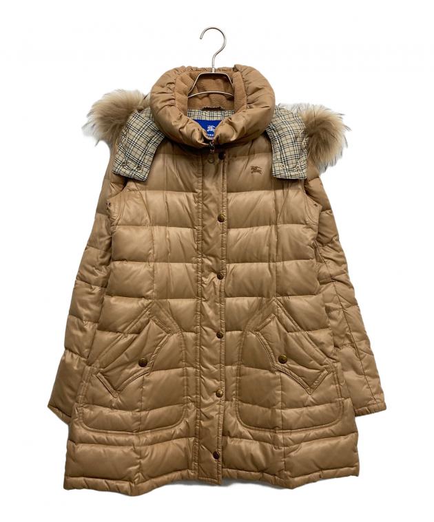 BURBERRY BLUE LABEL リバーシブルダウン キャメル 38 BURBERRY BLUE LABEL リバーシブルダウン キャメル 38 BURBERRY BLUE