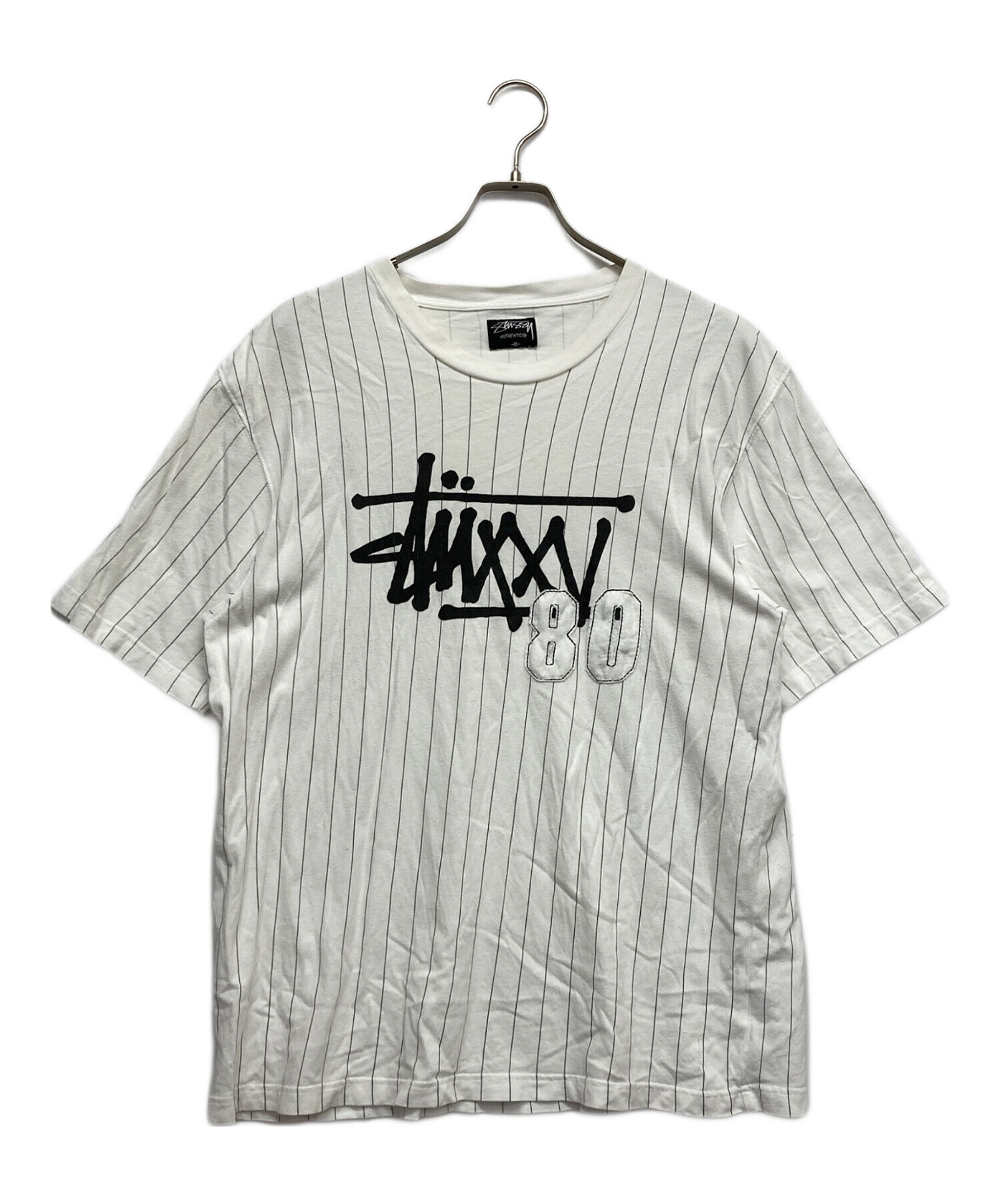 中古・古着通販】stussy (ステューシー) ベースボールTシャツ ホワイト