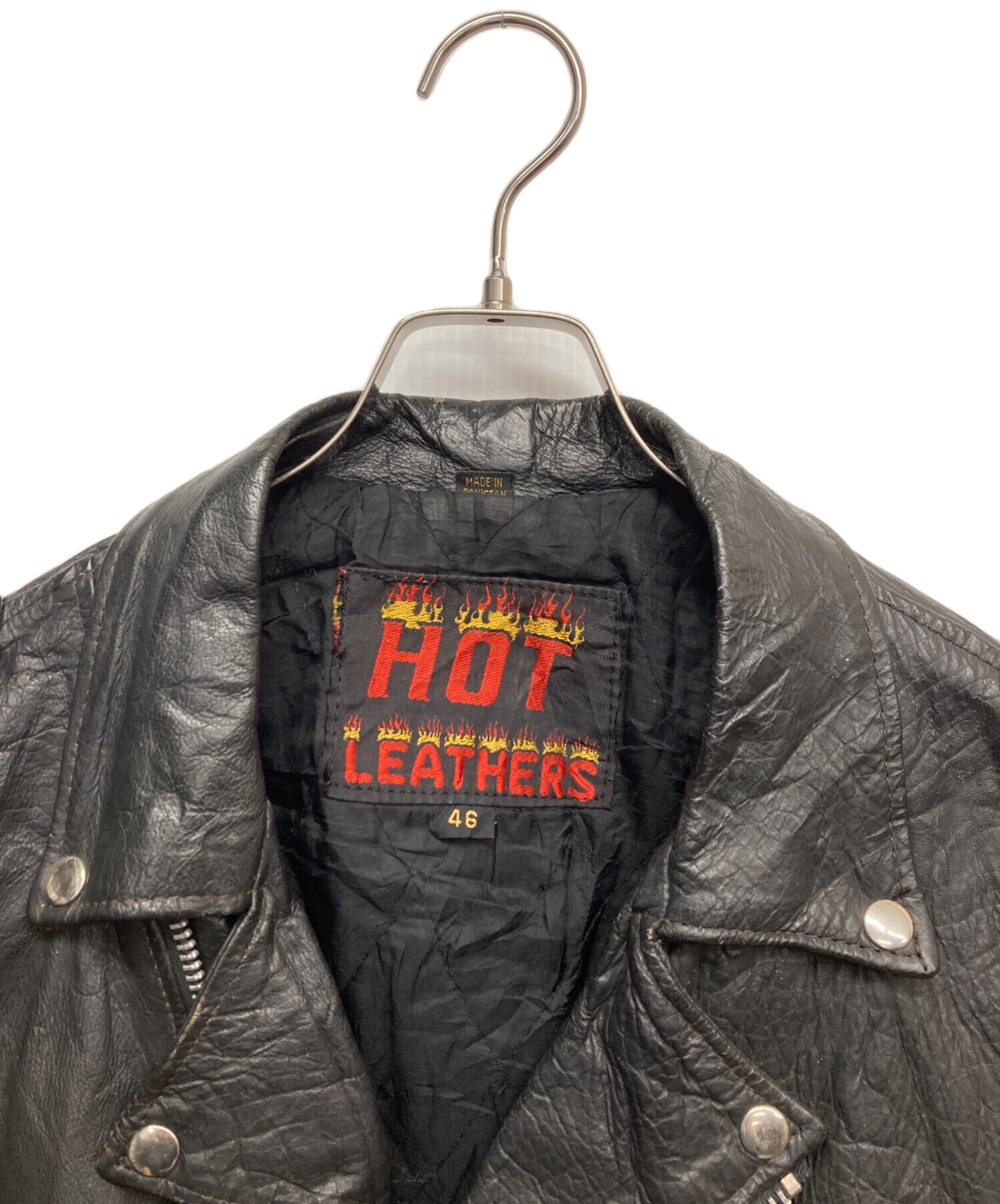売り切り！ ☆美品☆ HOT LEATHERS レザージャケット 大きいサイズ 中古・古着通販】hot leathers (ホットレザーズ) ライダースレザー