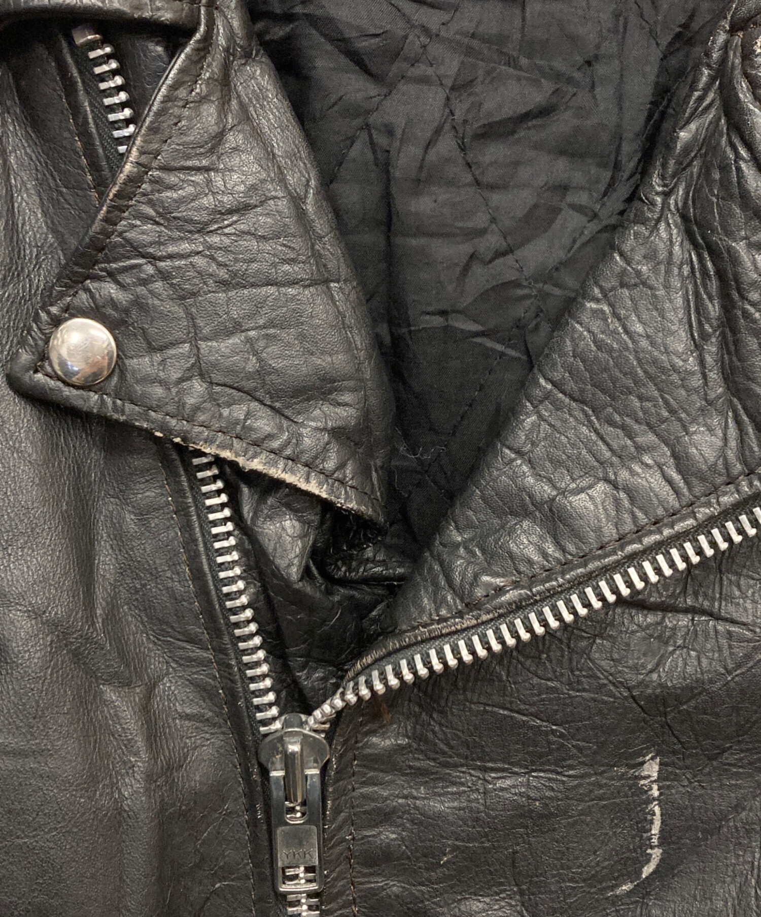 中古・古着通販】hot leathers (ホットレザーズ) ライダースレザー