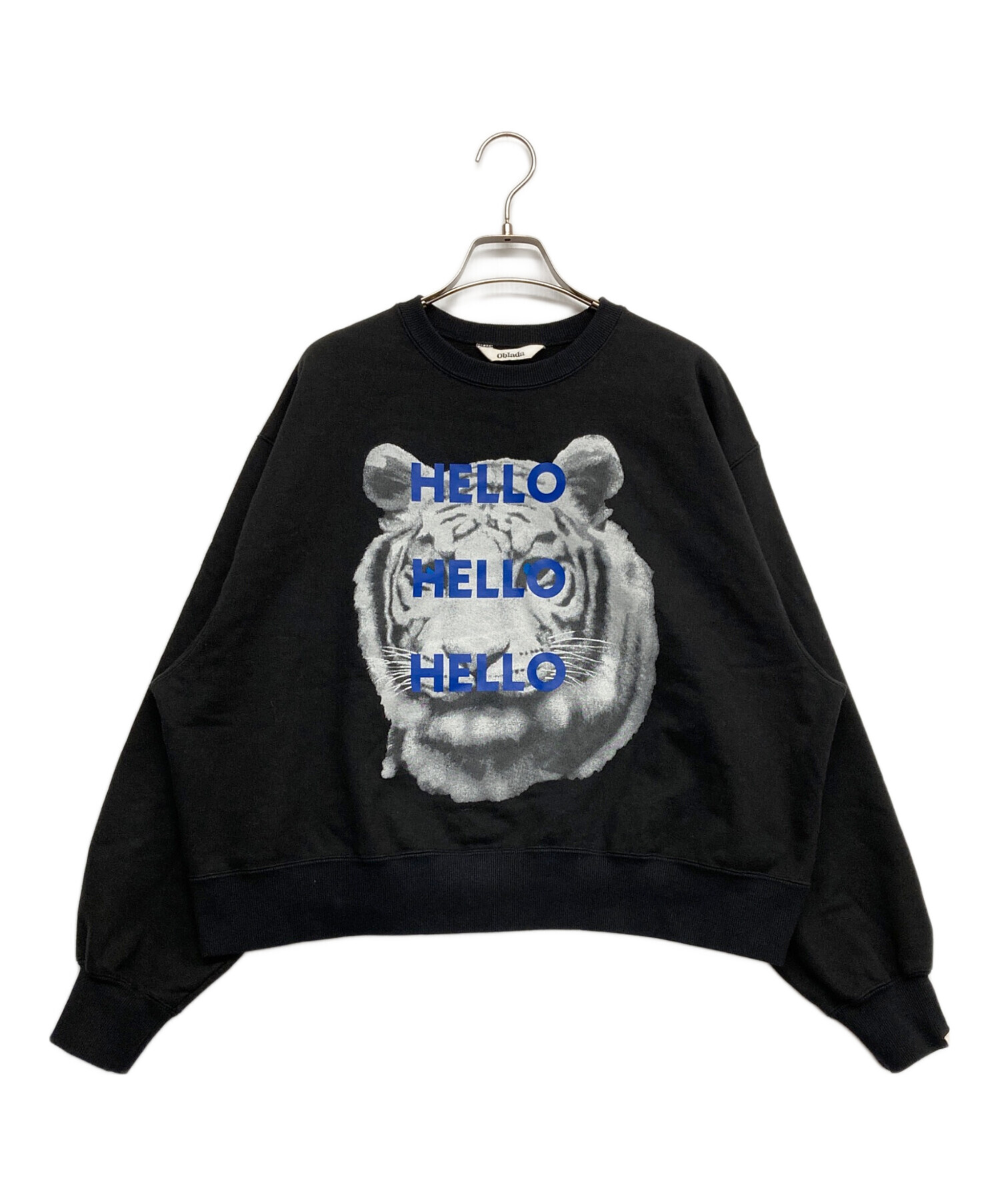 中古・古着通販】Oblada (オブラダ) TIGER SWEAT ブラック サイズ:FREE