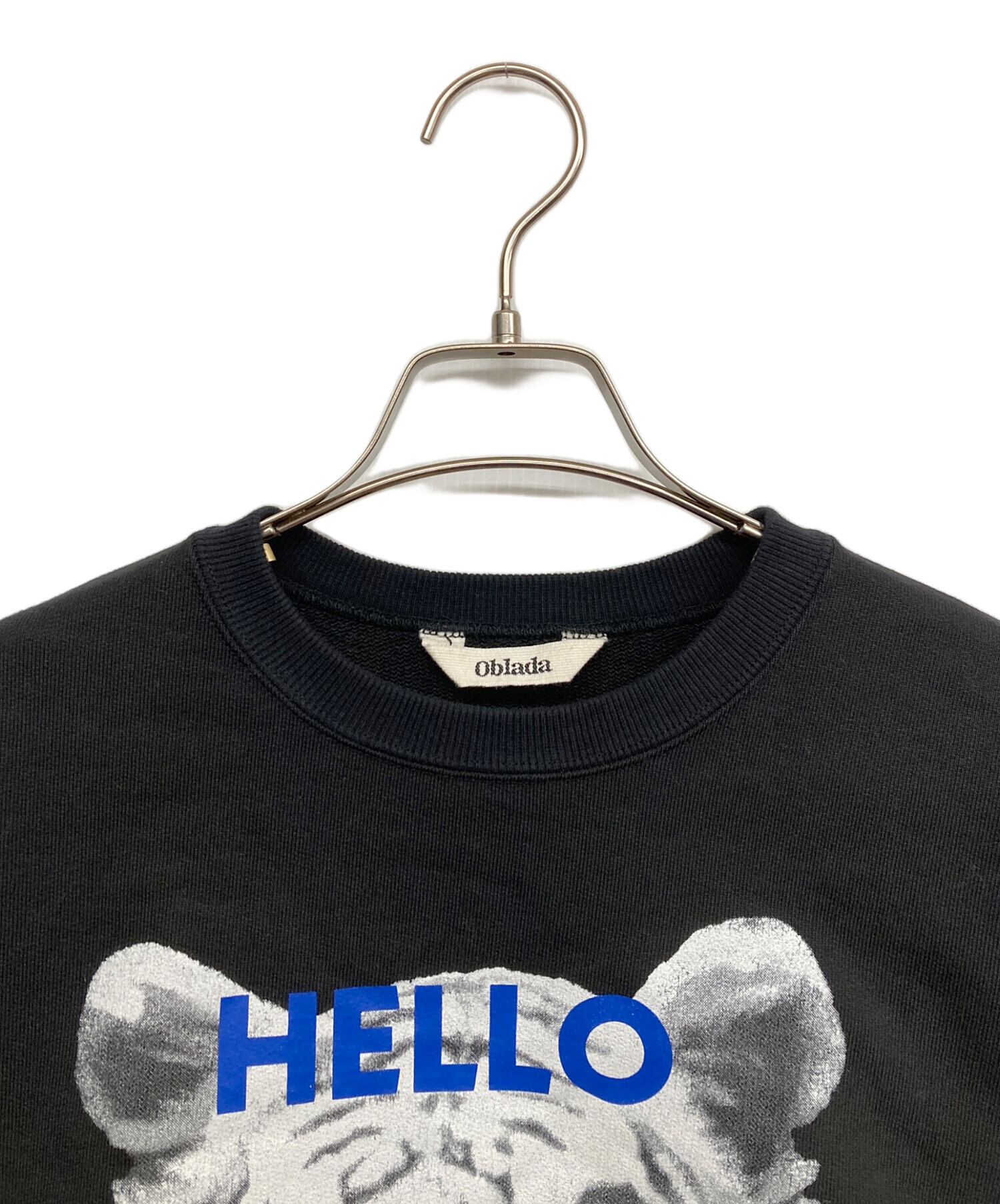 中古・古着通販】Oblada (オブラダ) TIGER SWEAT ブラック サイズ:FREE