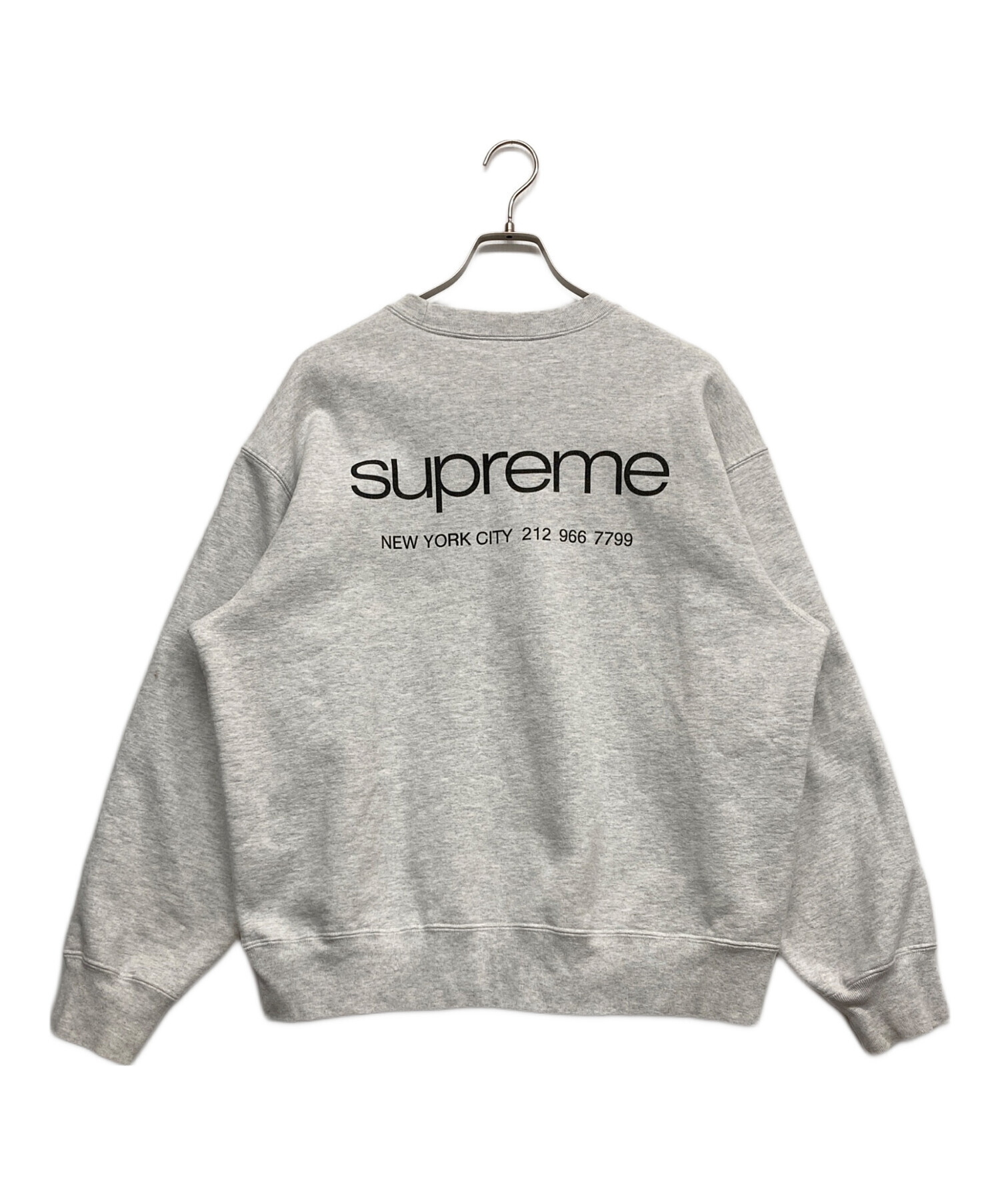 中古・古着通販】Supreme (シュプリーム) NYC Crewneck グレー サイズ 