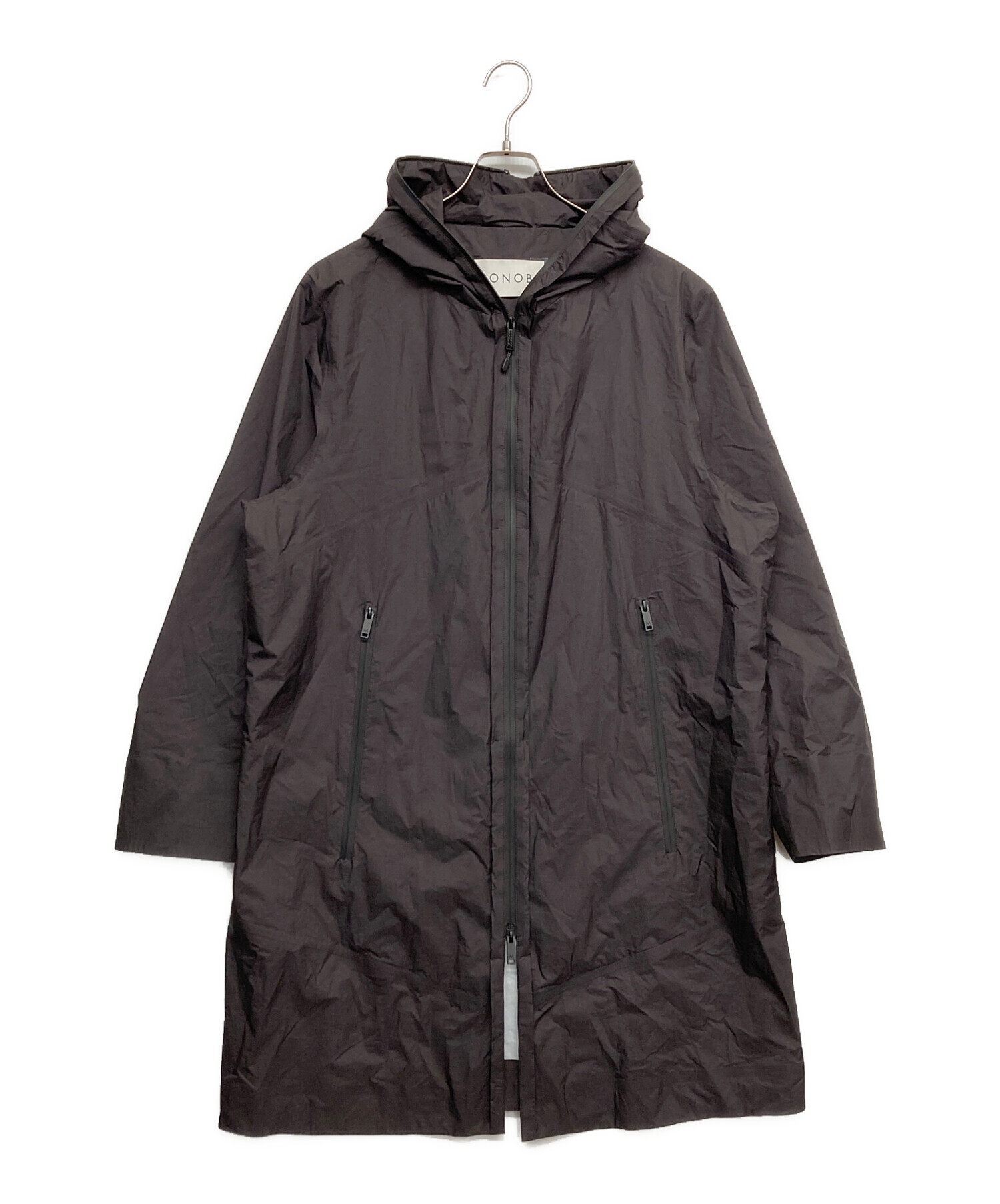 中古・古着通販】MONOBI (モノビ) ナイロンコート ブラック サイズ:M 