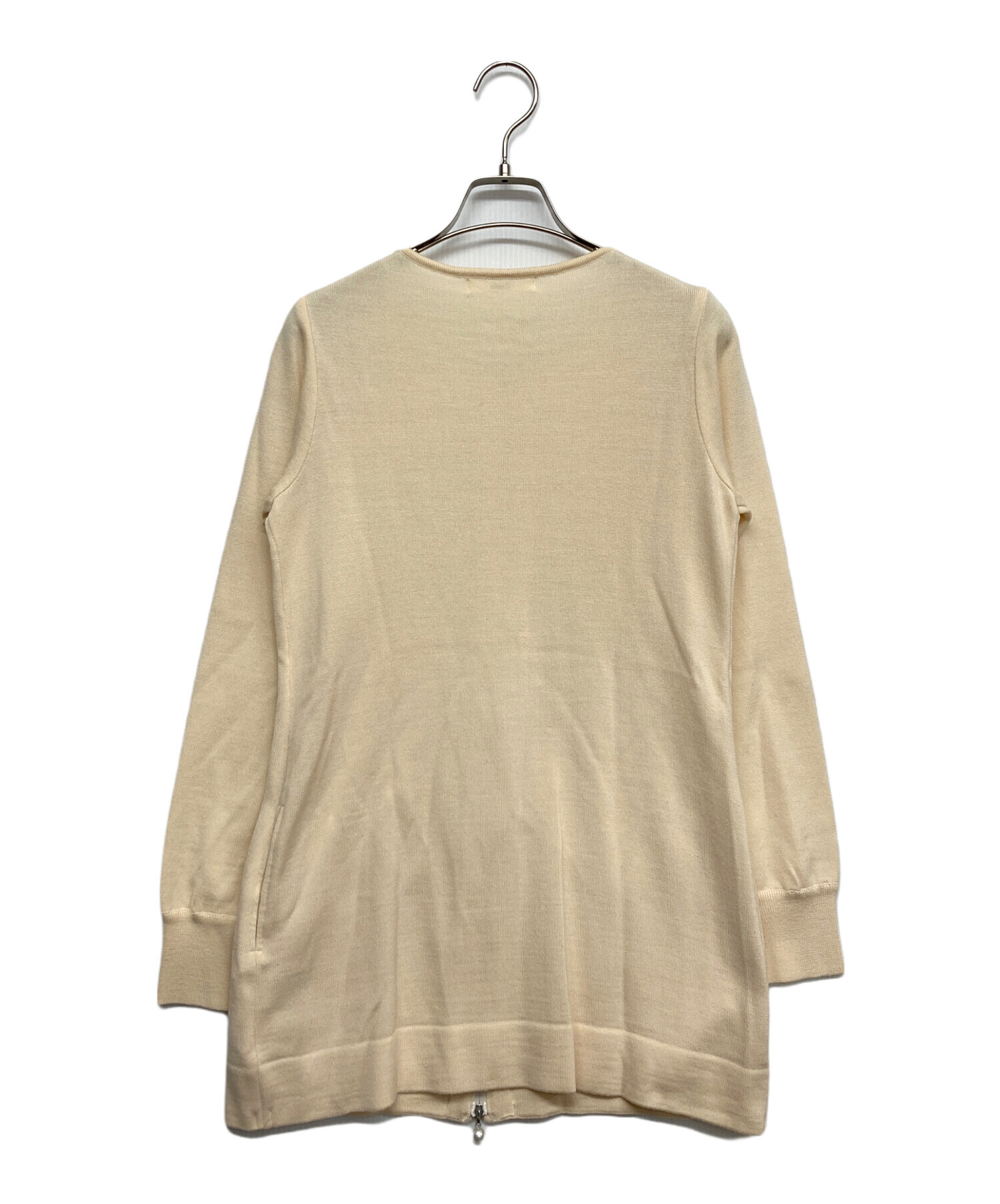 中古・古着通販】Rene (ルネ) ジップアップニット ベージュ サイズ:36