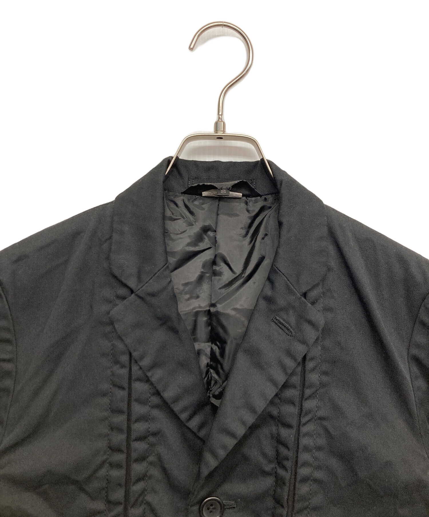 【未使用品】COMME des GARÇONS テーラードジャケット　S 中古・古着通販】BLACK COMME des GARCONS (ブラックコムデギャルソン