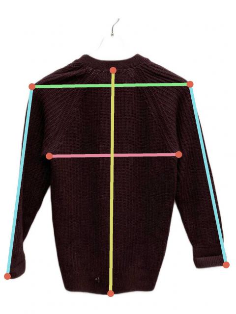 中古・古着通販】dunhill (ダンヒル) ニットカーディガン ブラウン