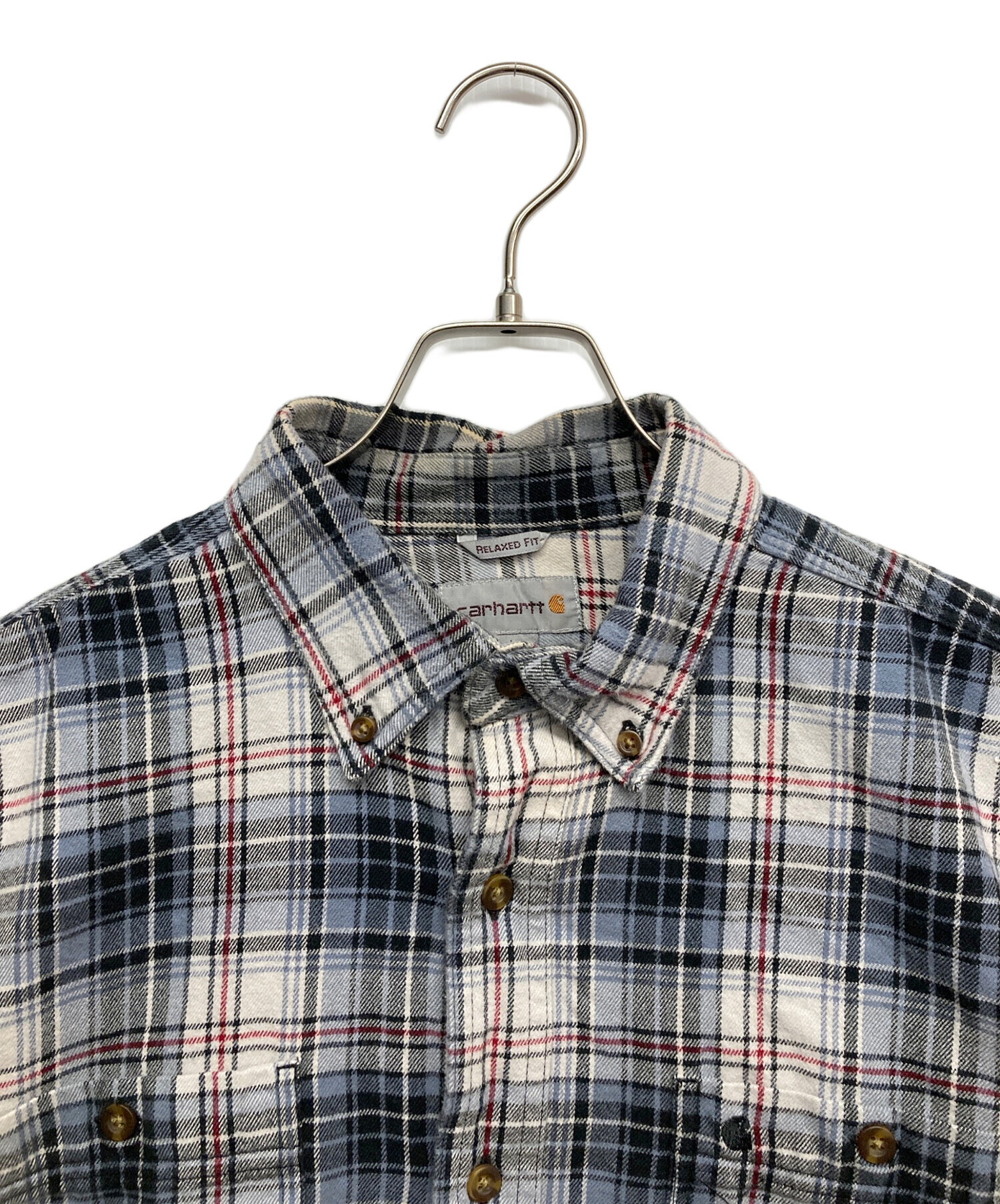 中古・古着通販】CarHartt (カーハート) ボタンダウンシャツ ネイビー