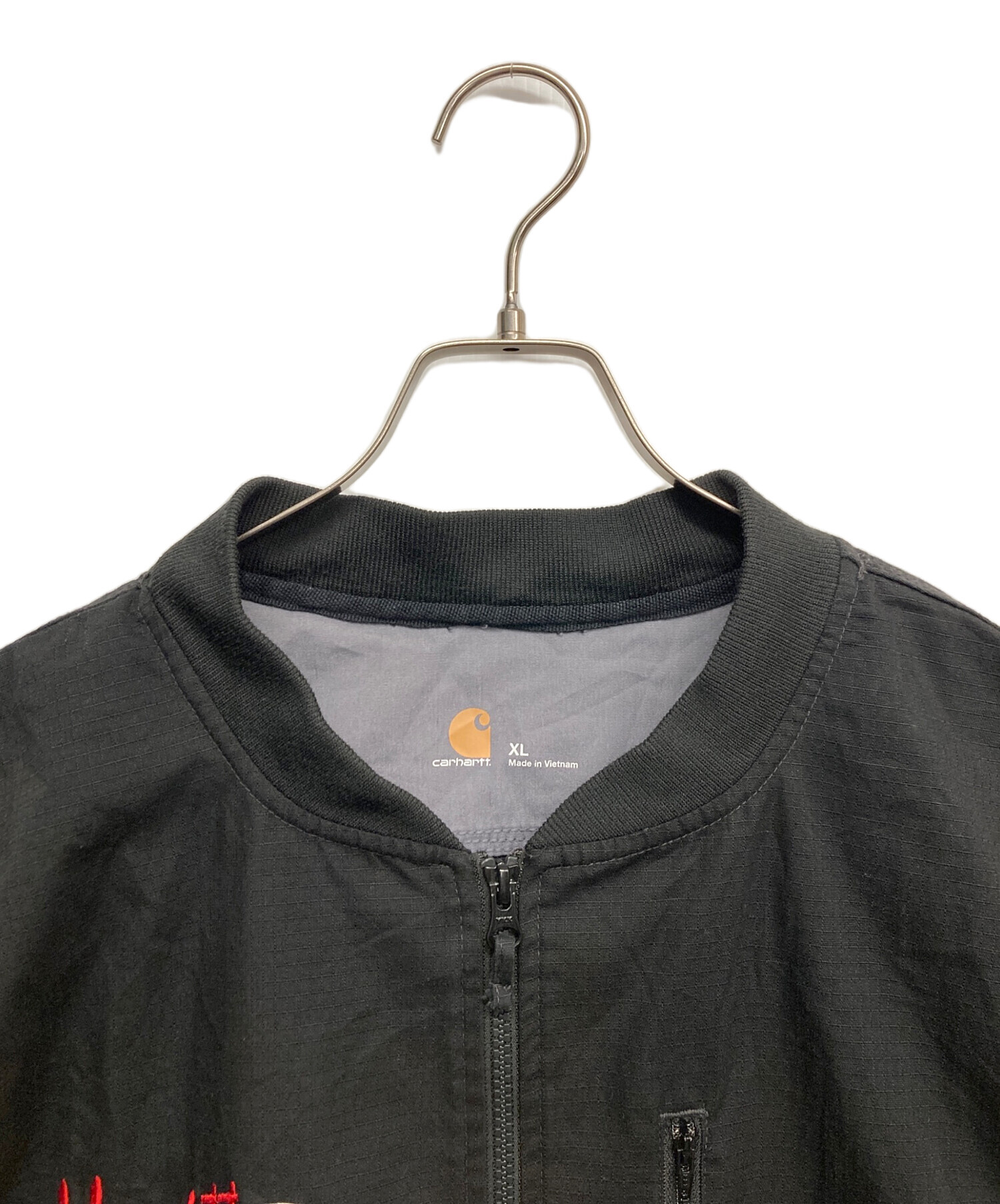 Car hartt ナイロンジャケット 中古・古着通販】CarHartt (カーハート) ナイロンノーカラージャケット