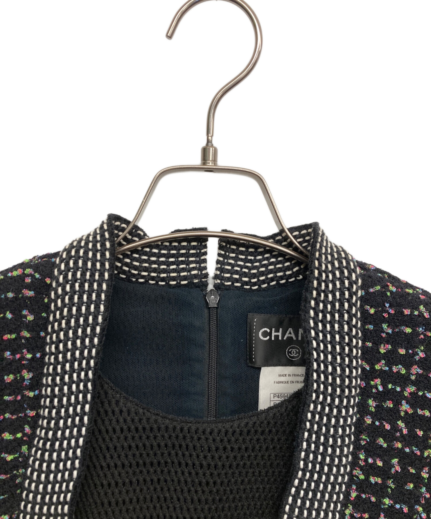 中古・古着通販】CHANEL (シャネル) ツイード メッシュ 切り替え