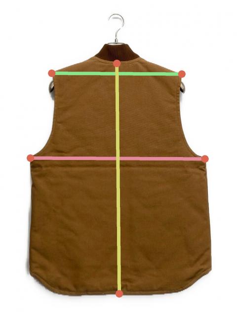 中古・古着通販】CarHartt (カーハート) ダックベスト ブラウン サイズ