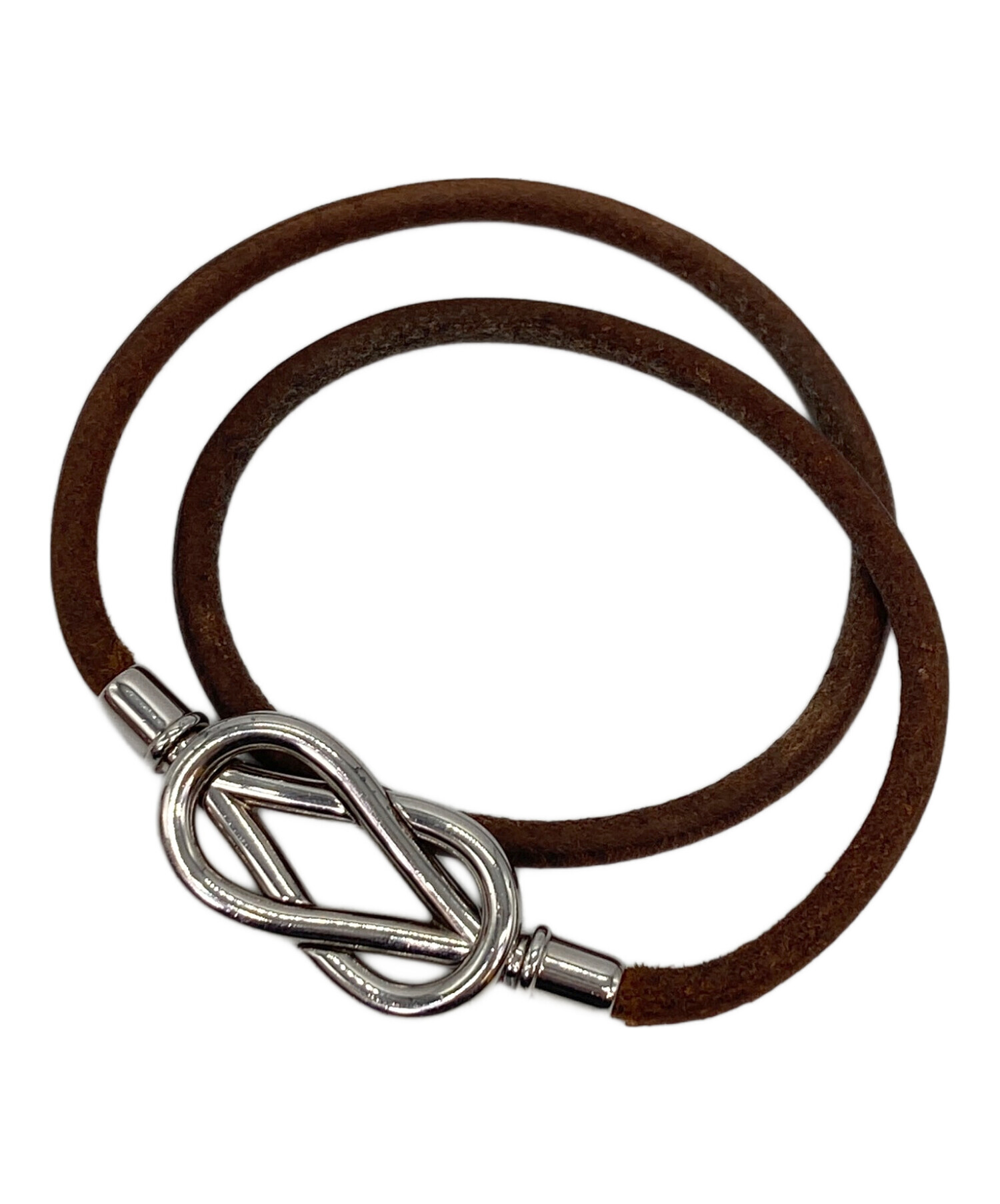 中古・古着通販】HERMES (エルメス) ジャンボブレスレット ブラウン