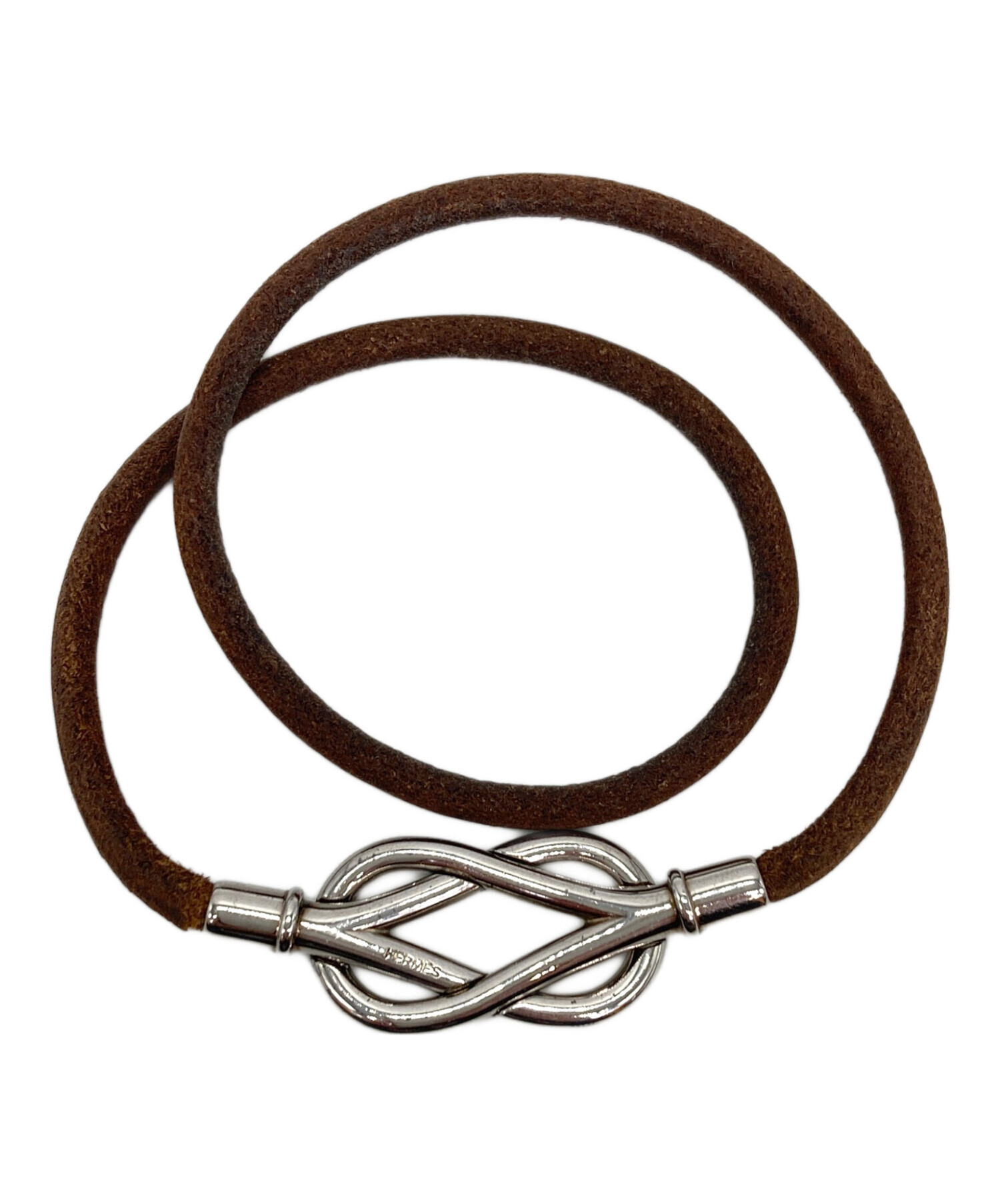 中古・古着通販】HERMES (エルメス) ジャンボブレスレット ブラウン