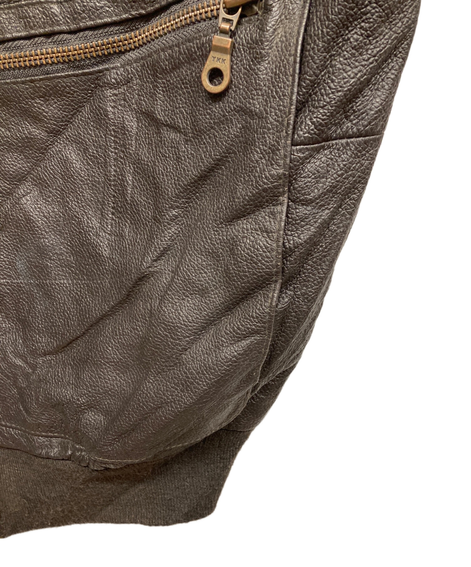 中古・古着通販】SNAP-ON (スナップオン) レザージャケット ブラウン