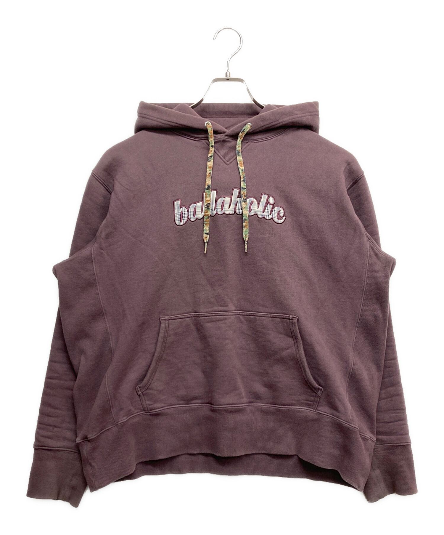 中古・古着通販】ballaholic (ボーラホリック) ロゴパーカー パープル