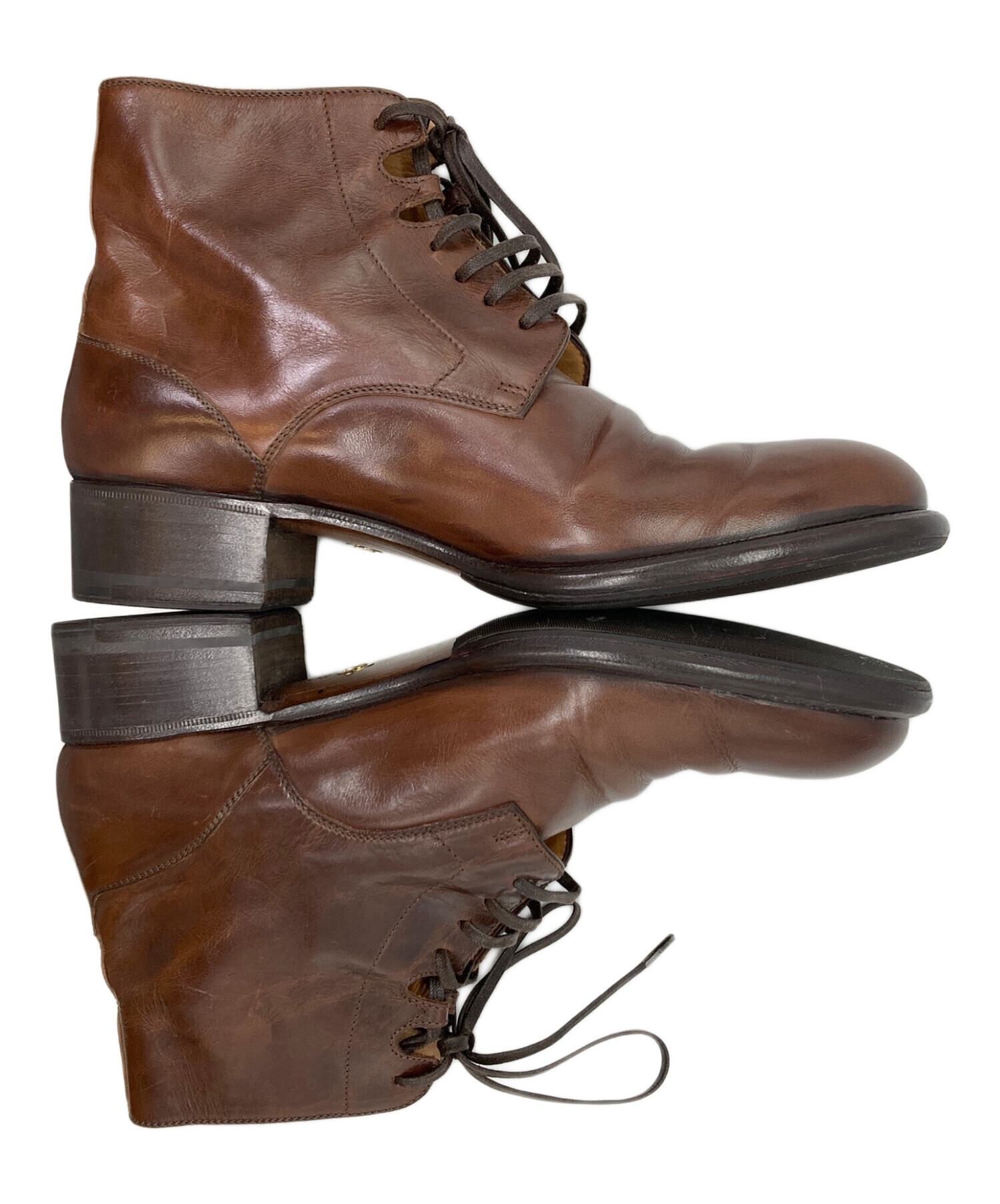 中古・古着通販】le yucca's (レ・ユッカス) KARENA RACE UP BOOTS