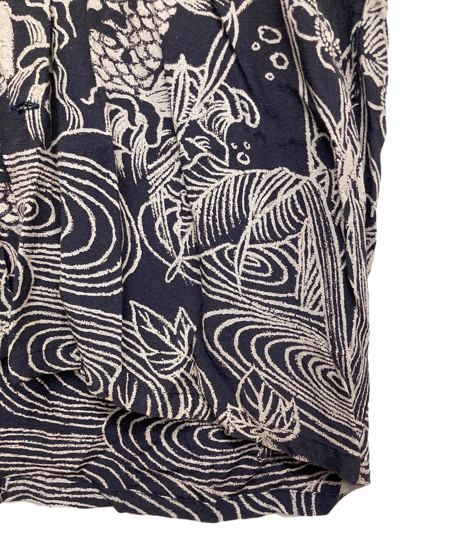 中古・古着通販】EVISU (エヴィス) カープアロハシャツ ネイビー
