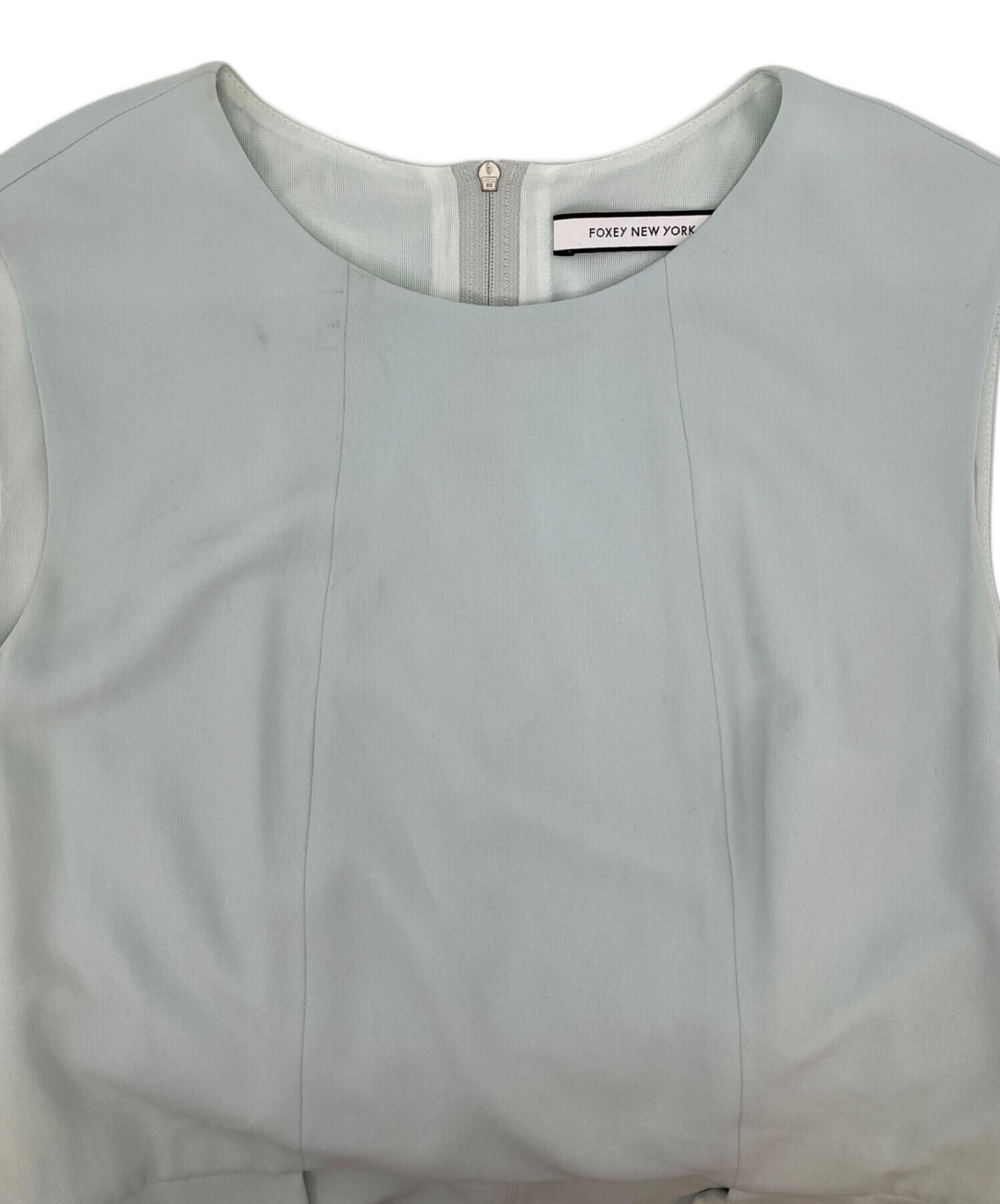 美品 フォクシー スリーブレスカットソー40 FOXEY - FOXEY(フォクシー) ワンピース サイズ40 M レディース美品