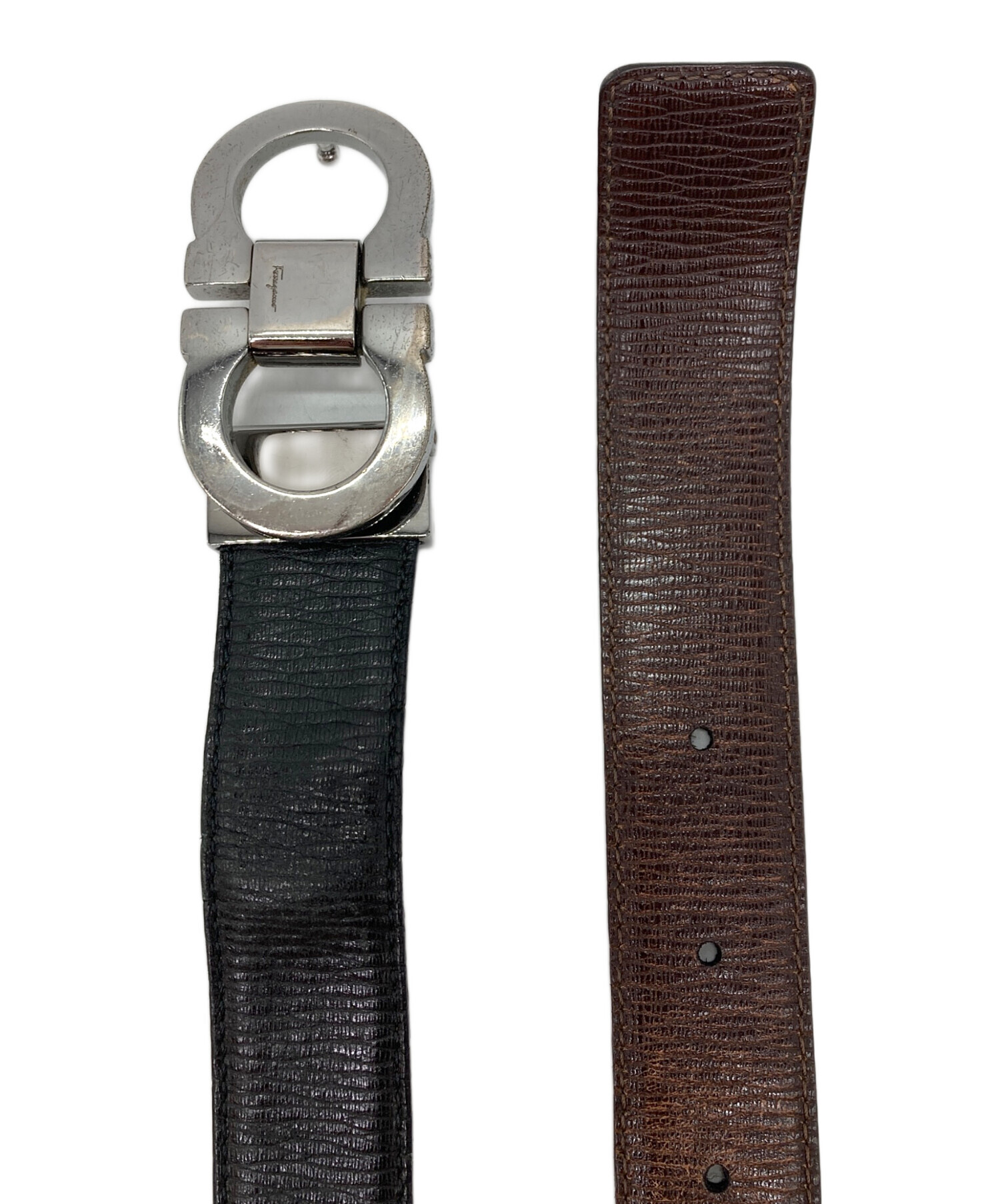 中古・古着通販】Ferragamo (フェラガモ) ダブルガンチーニプレート