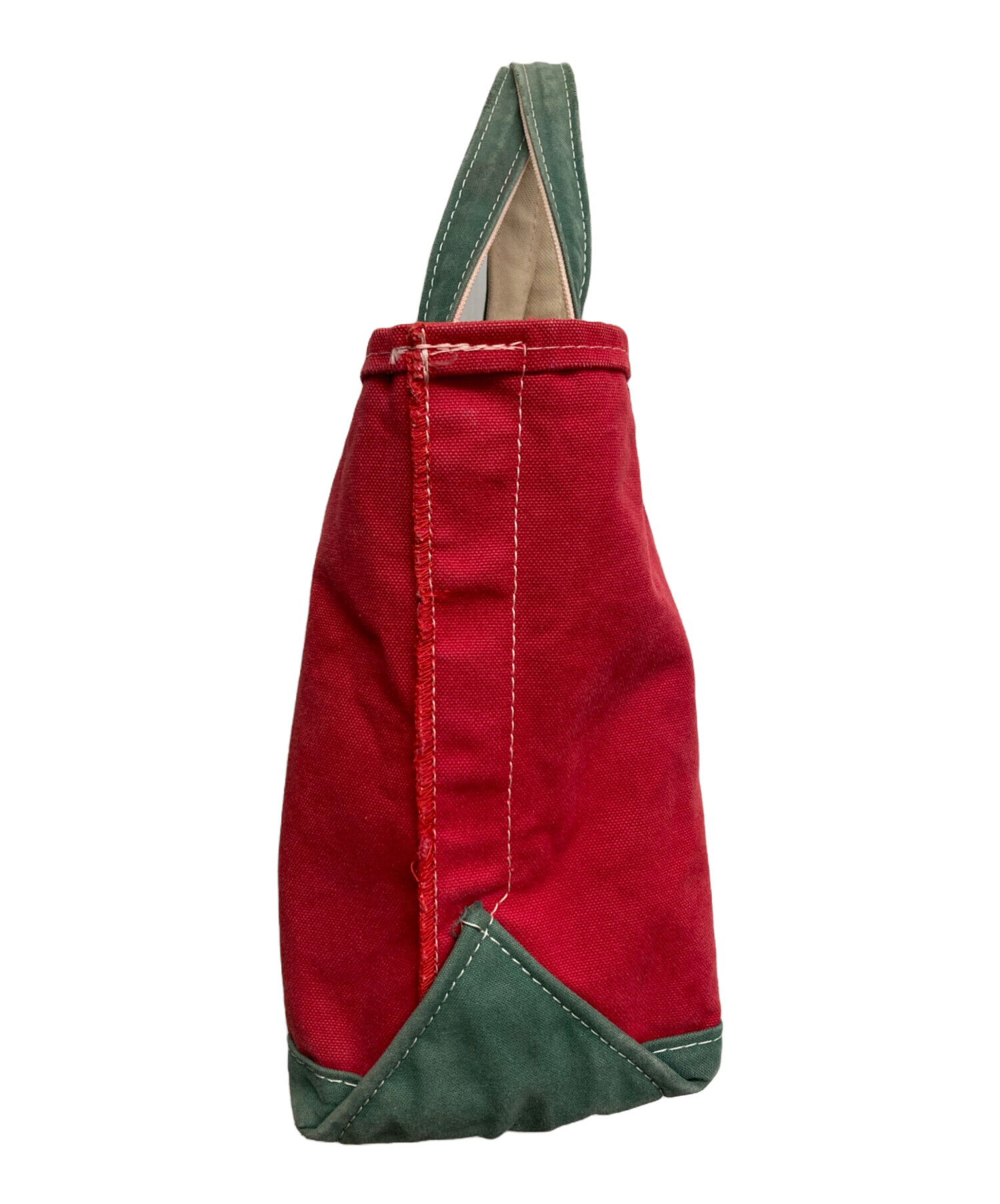 【レア】LLBean エルエルビーン トートバッグ 赤/緑 中古・古着通販】L.L.Bean (エルエルビーン) ビーントート レッド