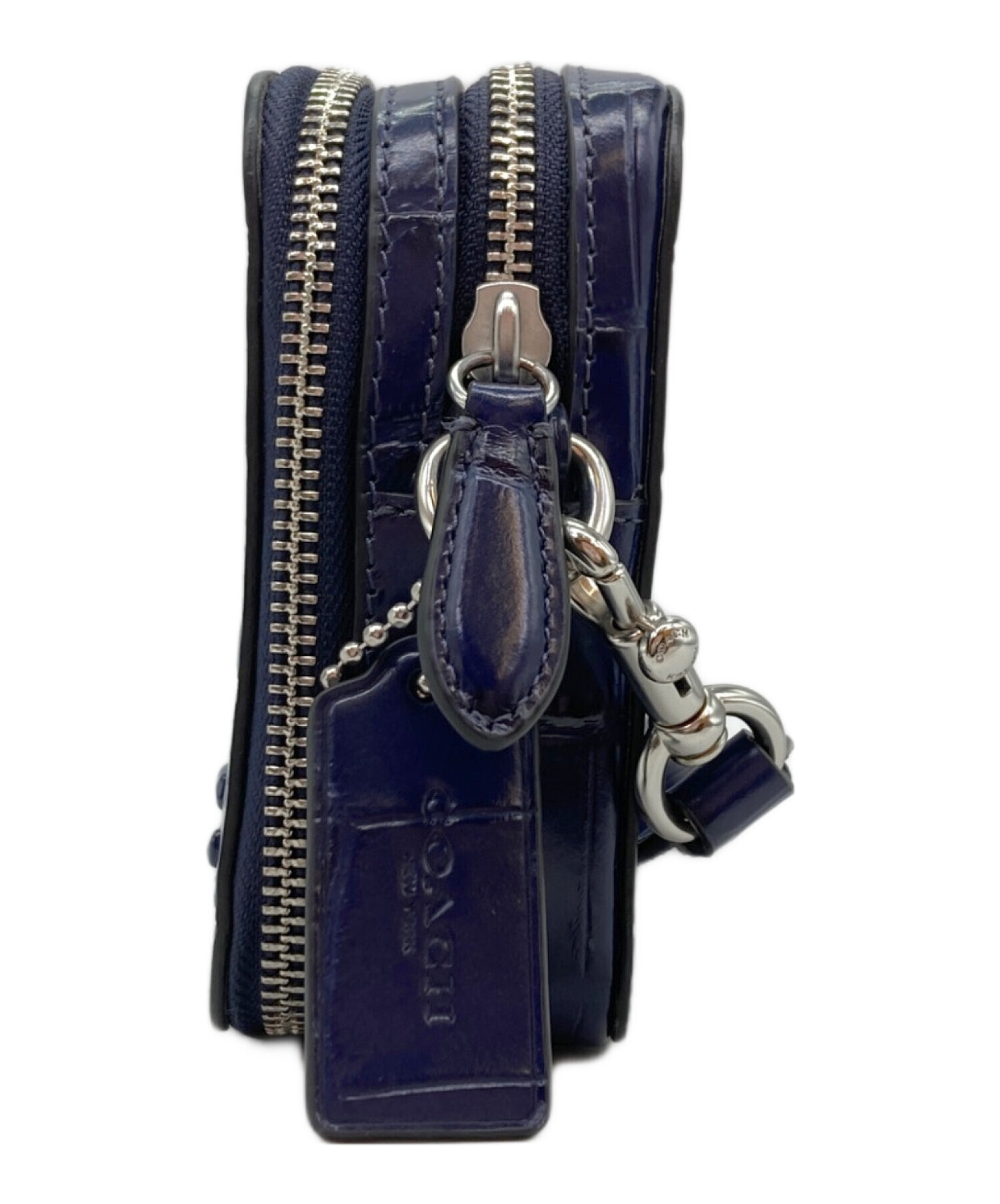 中古・古着通販】COACH (コーチ) チャーター クロスボディ 19 ネイビー