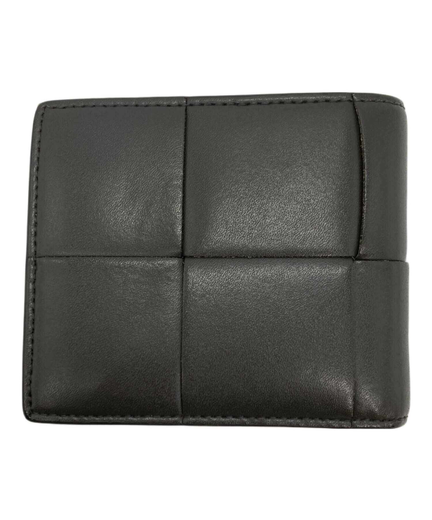 中古・古着通販】BOTTEGA VENETA (ボッテガベネタ) 2つ折り財布 グレー