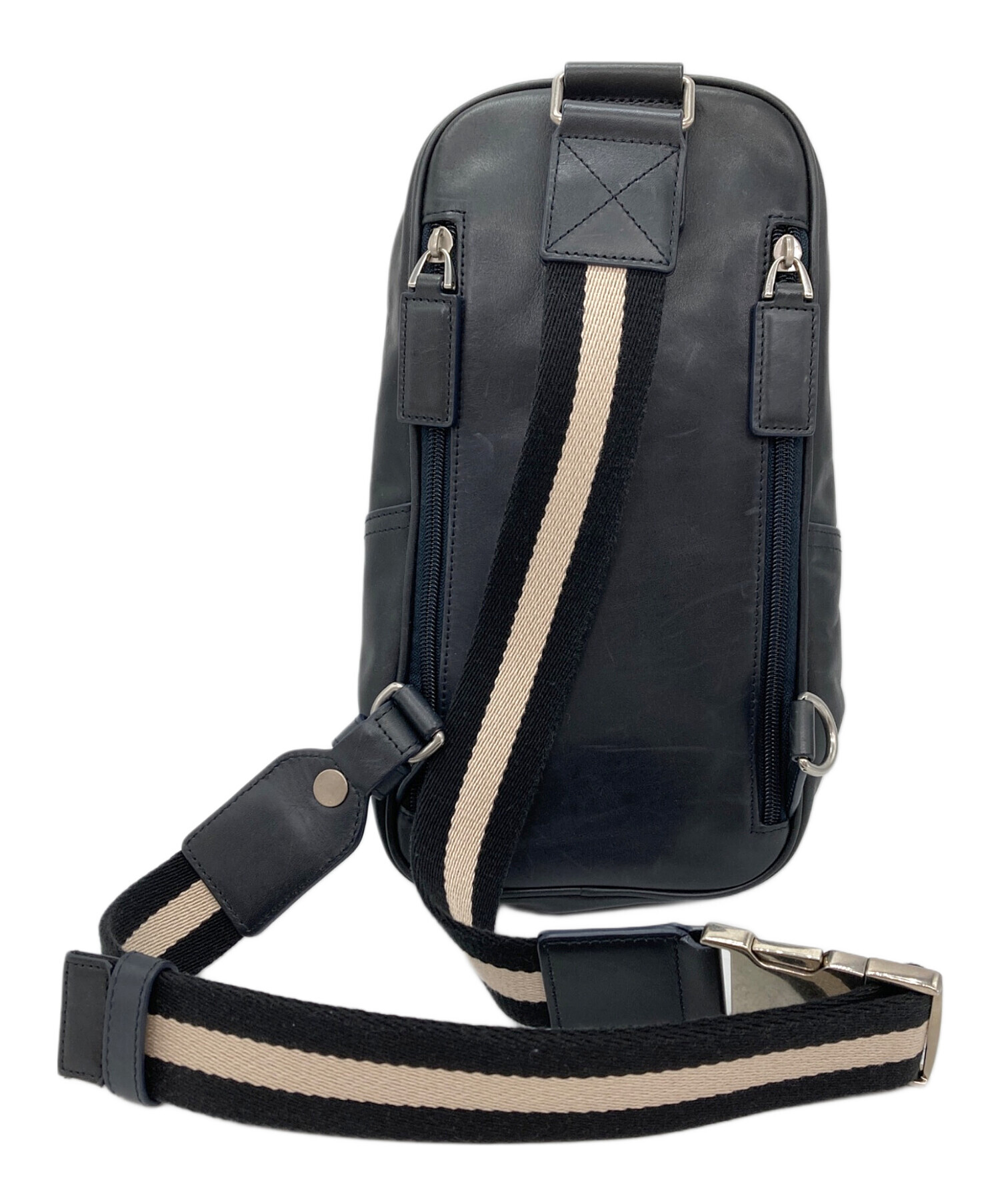 中古・古着通販】BALLY (バリー) レザーボディーバッグ ブラック 