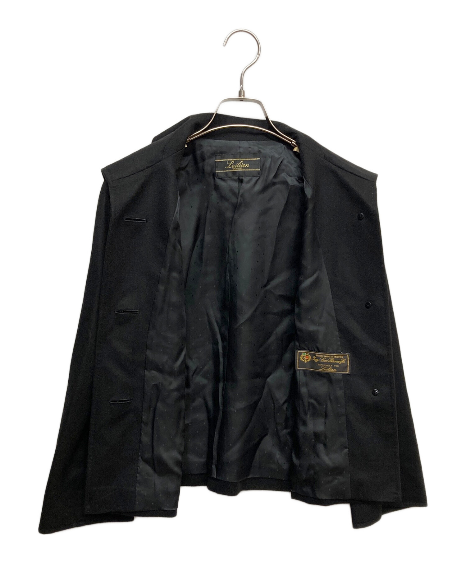中古・古着通販】LEILIAN (レリアン) カシミヤジャケット ブラック 
