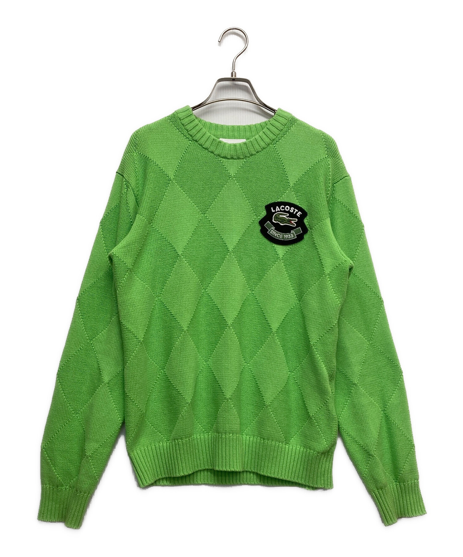 中古・古着通販】LACOSTE (ラコステ) コットンニット グリーン サイズ 
