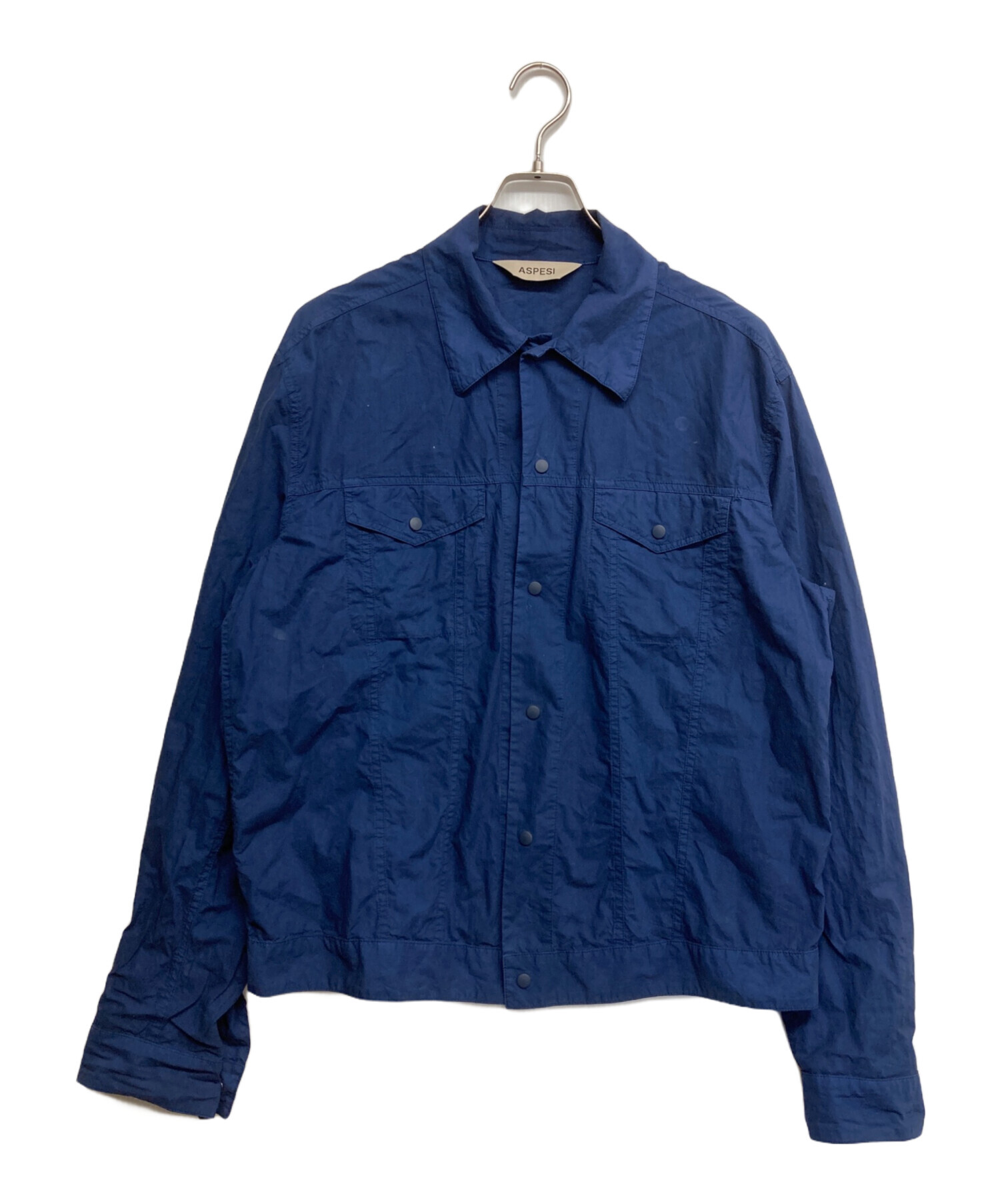 中古・古着通販】ASPESI (アスペジ) トラッカースナップシャツ ブルー
