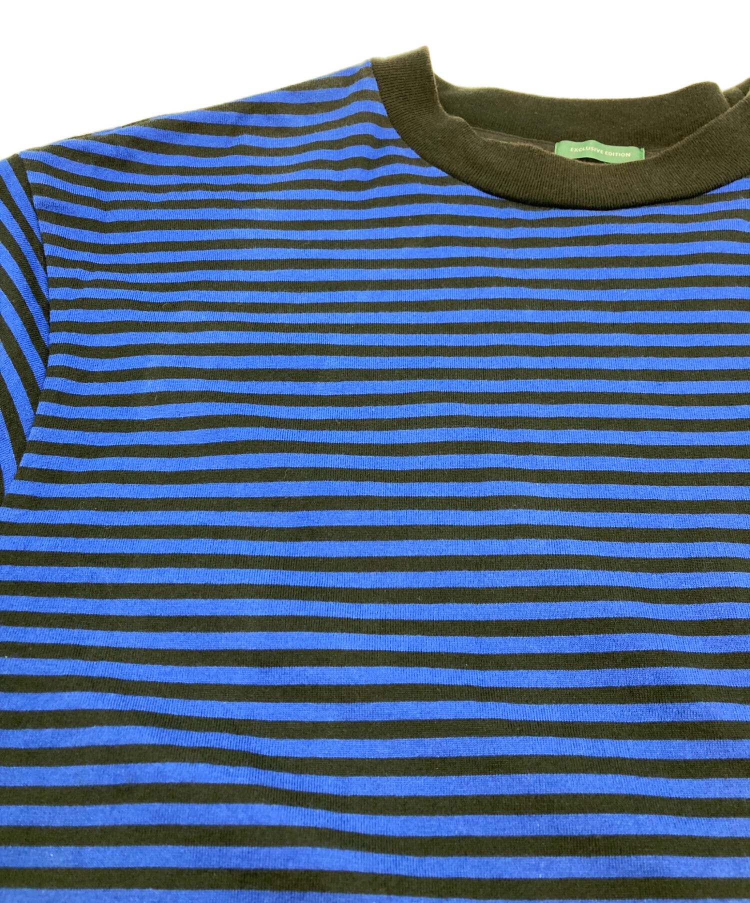 中古・古着通販】LACOSTE (ラコステ) ボーダーTシャツ ブルー サイズ:M 