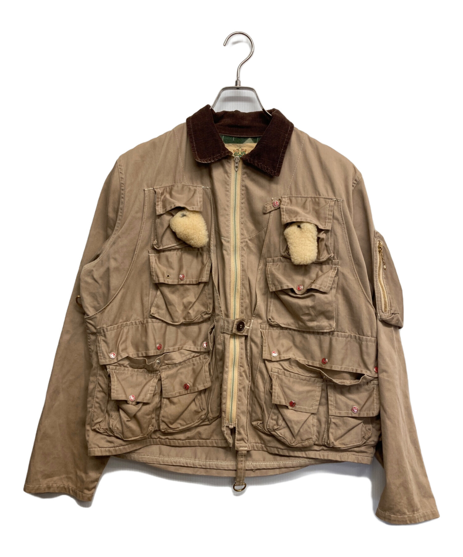 中古・古着通販】IDEAL (イデアル) フィッシングジャケット ベージュ