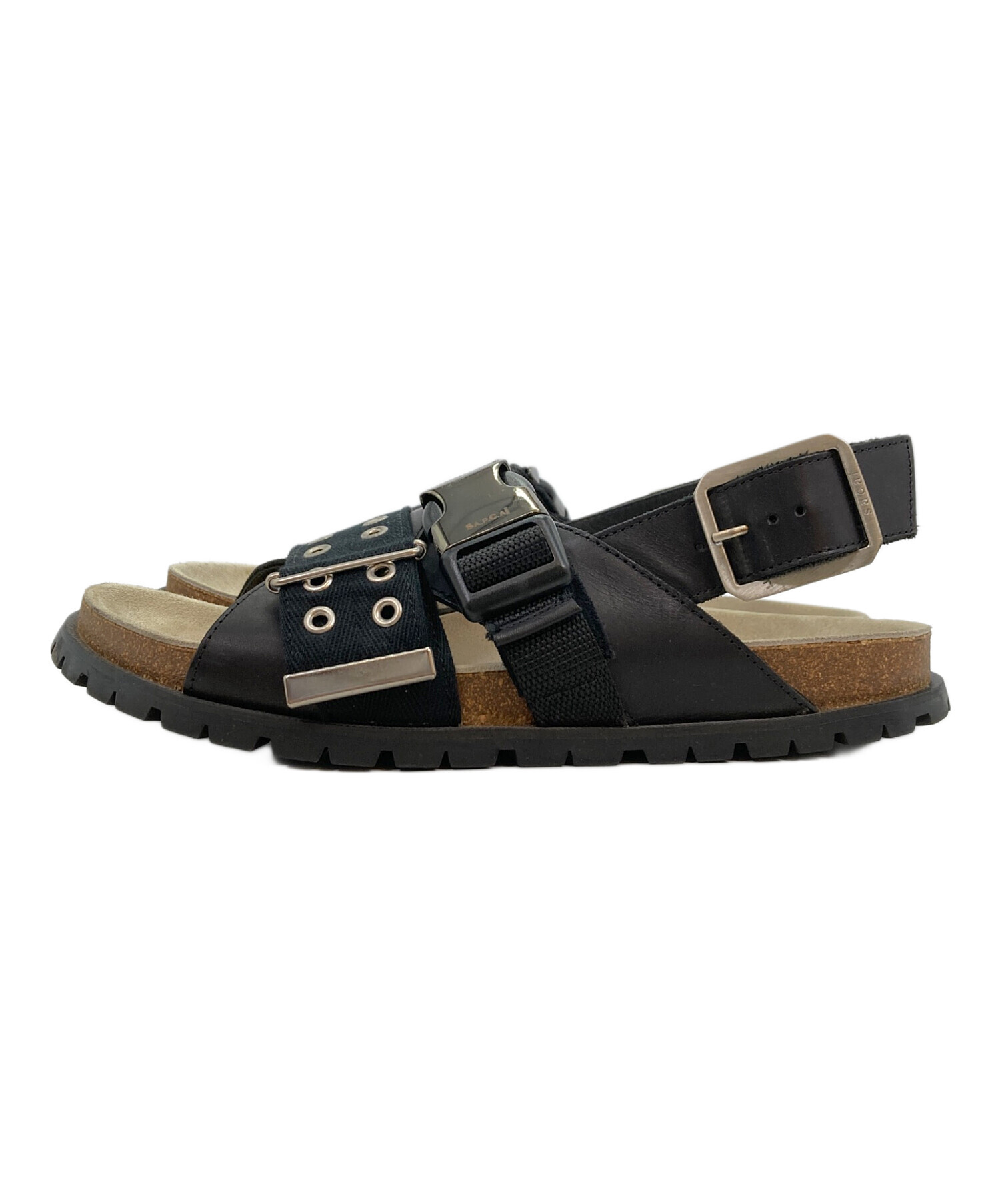 【美品】A.P.C. クロスベルト　バックストラップ　スライドサンダル　BR42 中古・古着通販】A.P.C. (アーペーセー) sacai (サカイ) ストラップ